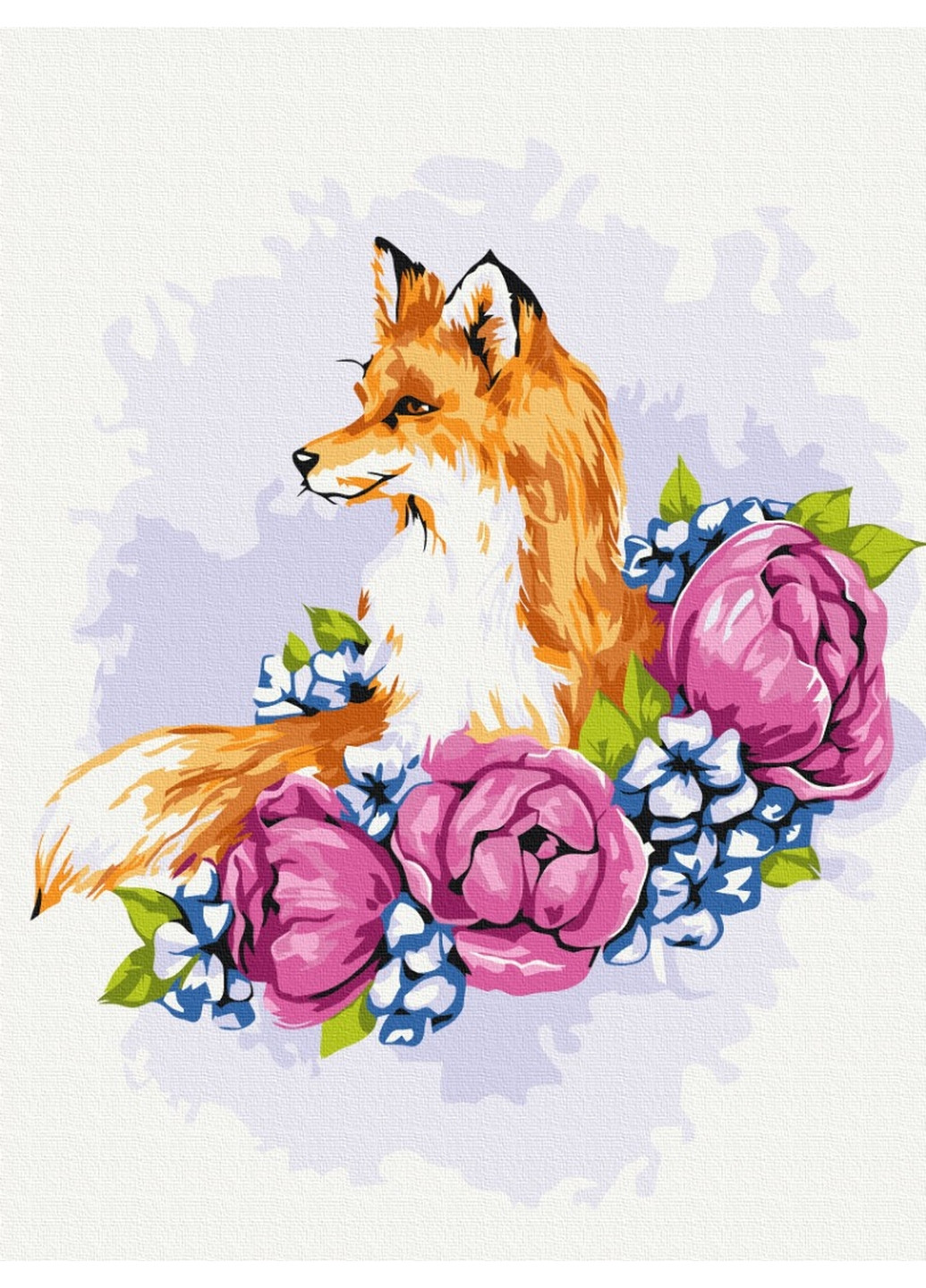 Картина за номерами "Квіткова лисиця" © Anna Kulyk 30х40 см Brushme (277155428)