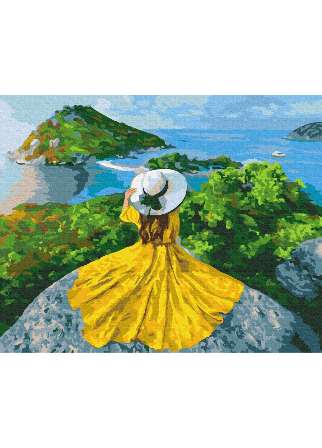 Картина за номерами "Дівчина-сонце" 40x50 см Brushme (277155685)