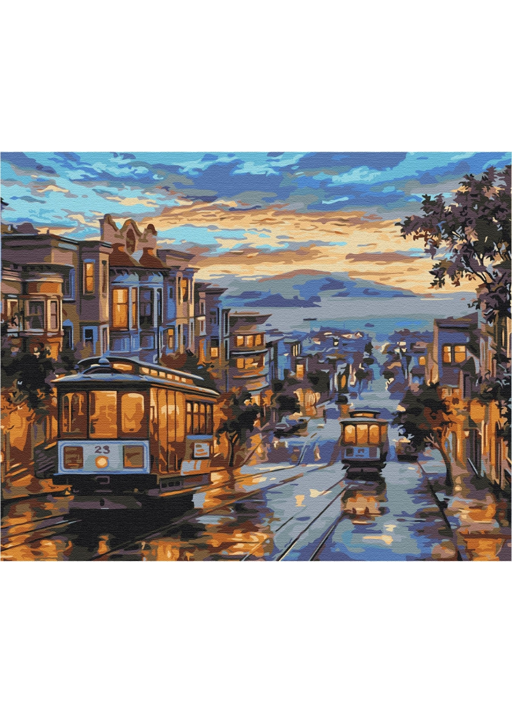 Картина за номерами "Місто у фарбах дощу" 40x50 см Brushme (277155680)