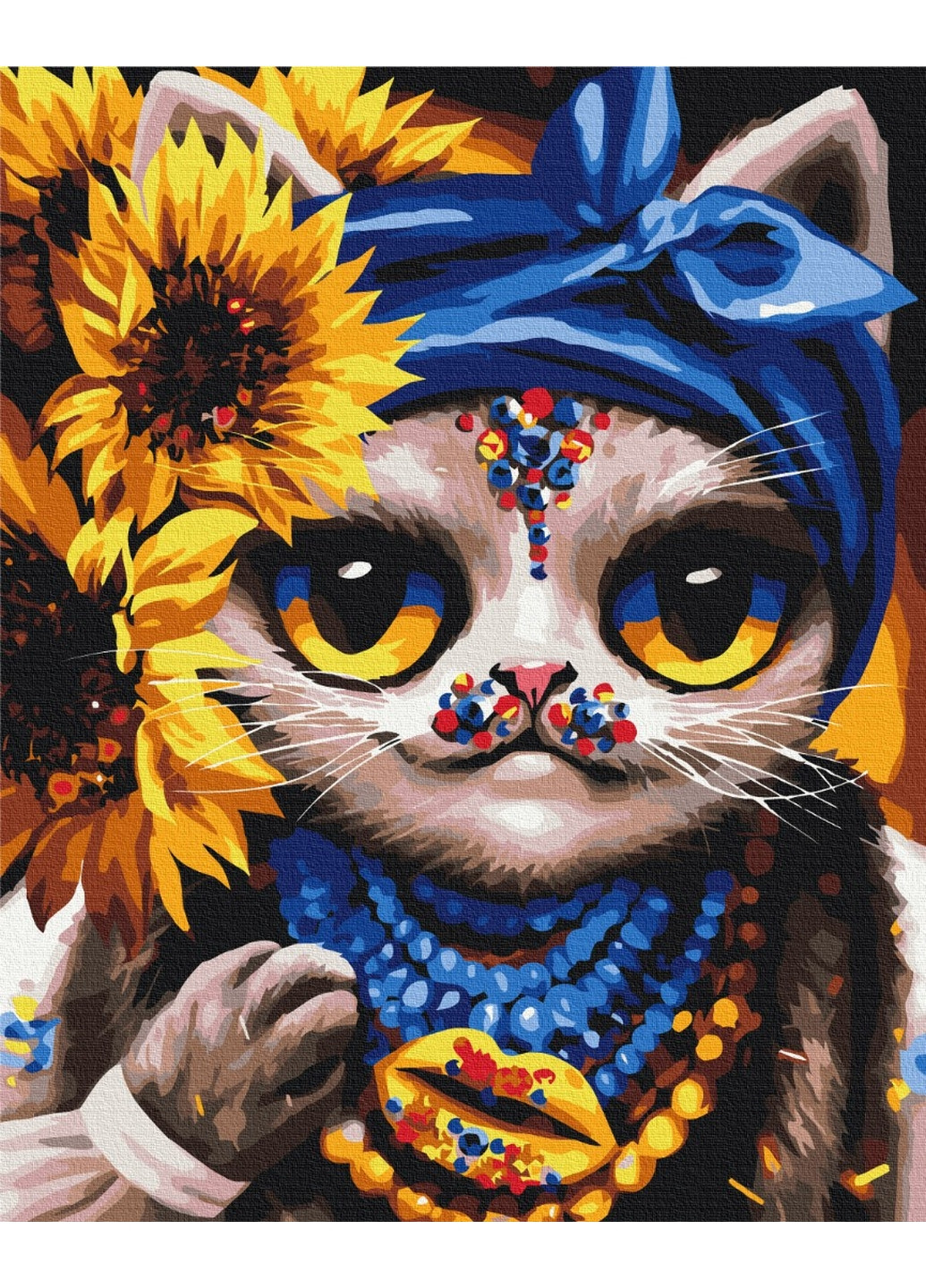 Картина по номерам Творческая Кошка ©Марианна Пащук 40x50 см Brushme (277156589)