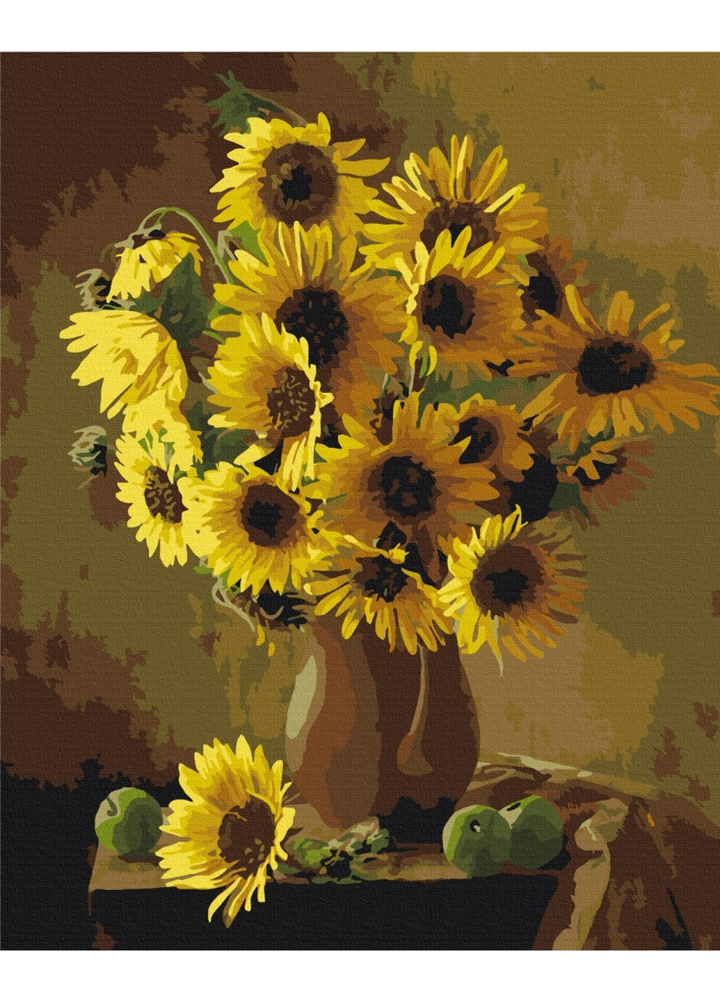 Картина по номерам Оранжевые подсолнухи 40x50 см Brushme (277154824)