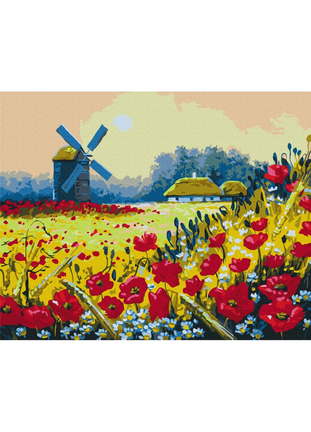 Картина за номерами "Макове поле" 40x50 см Brushme (277155031)