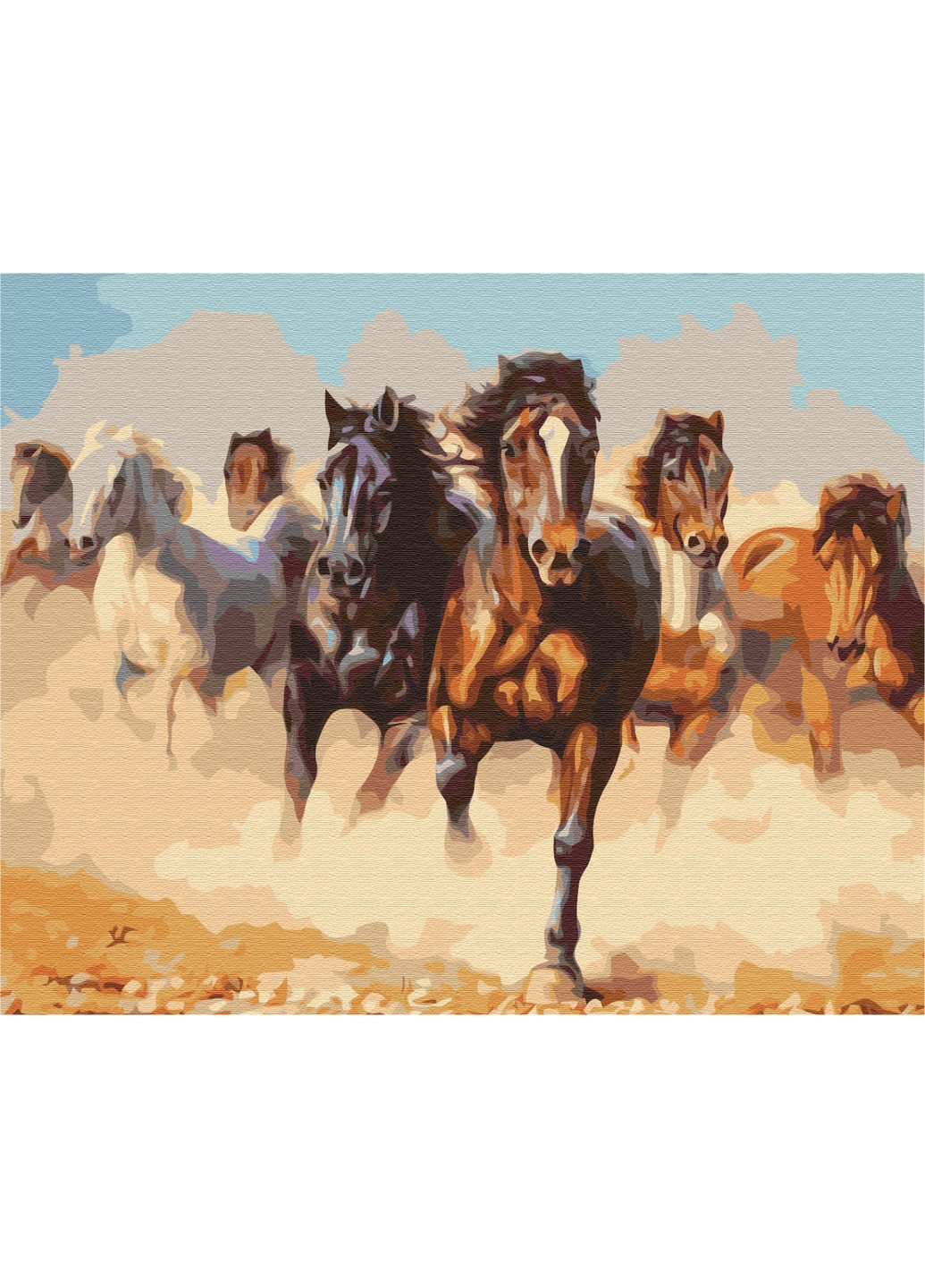 Картина по номерам Лошади 40x50 см Brushme (277154887)