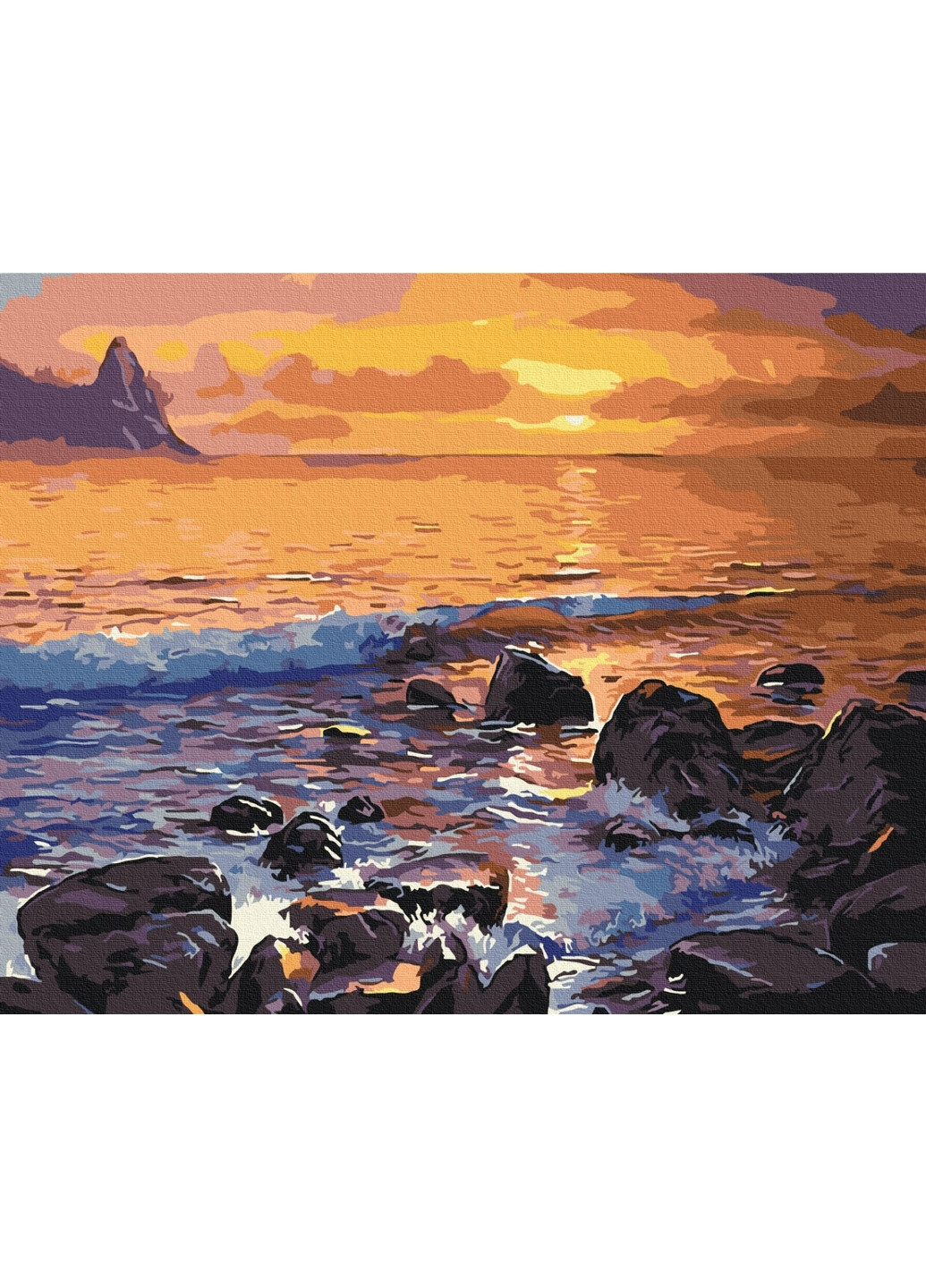 Картина по номерам Каменистый берег 40x50 см Brushme (277155478)