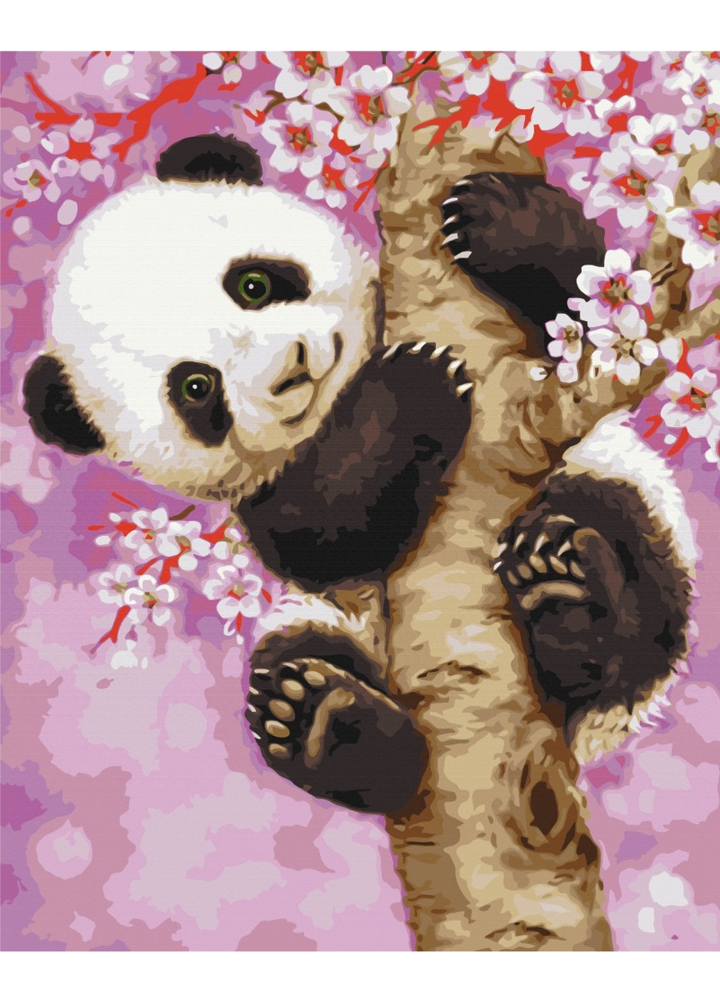 Картина за номерами "Панда на сакурі" 40x50 см Brushme (277154872)