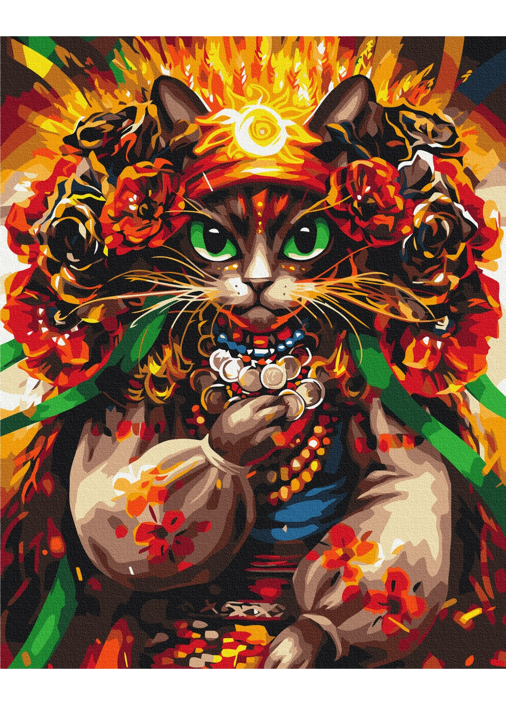 Картина за номерами "Кітка Ворожка" © Маріанна Пащук 40x50 см Brushme (277155325)