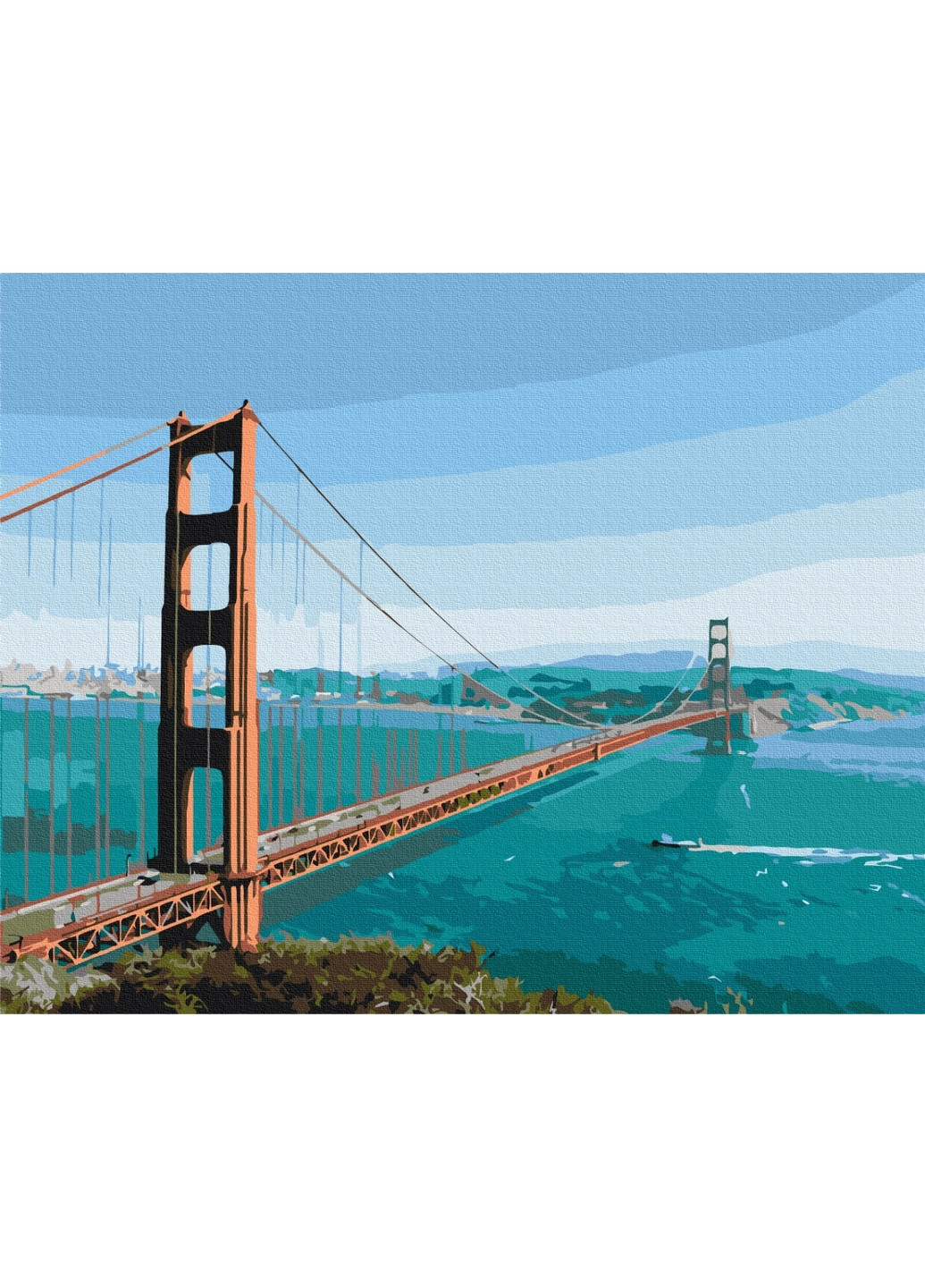 Картина за номерами "Через міст до мрії" 40x50 см Brushme (277155380)