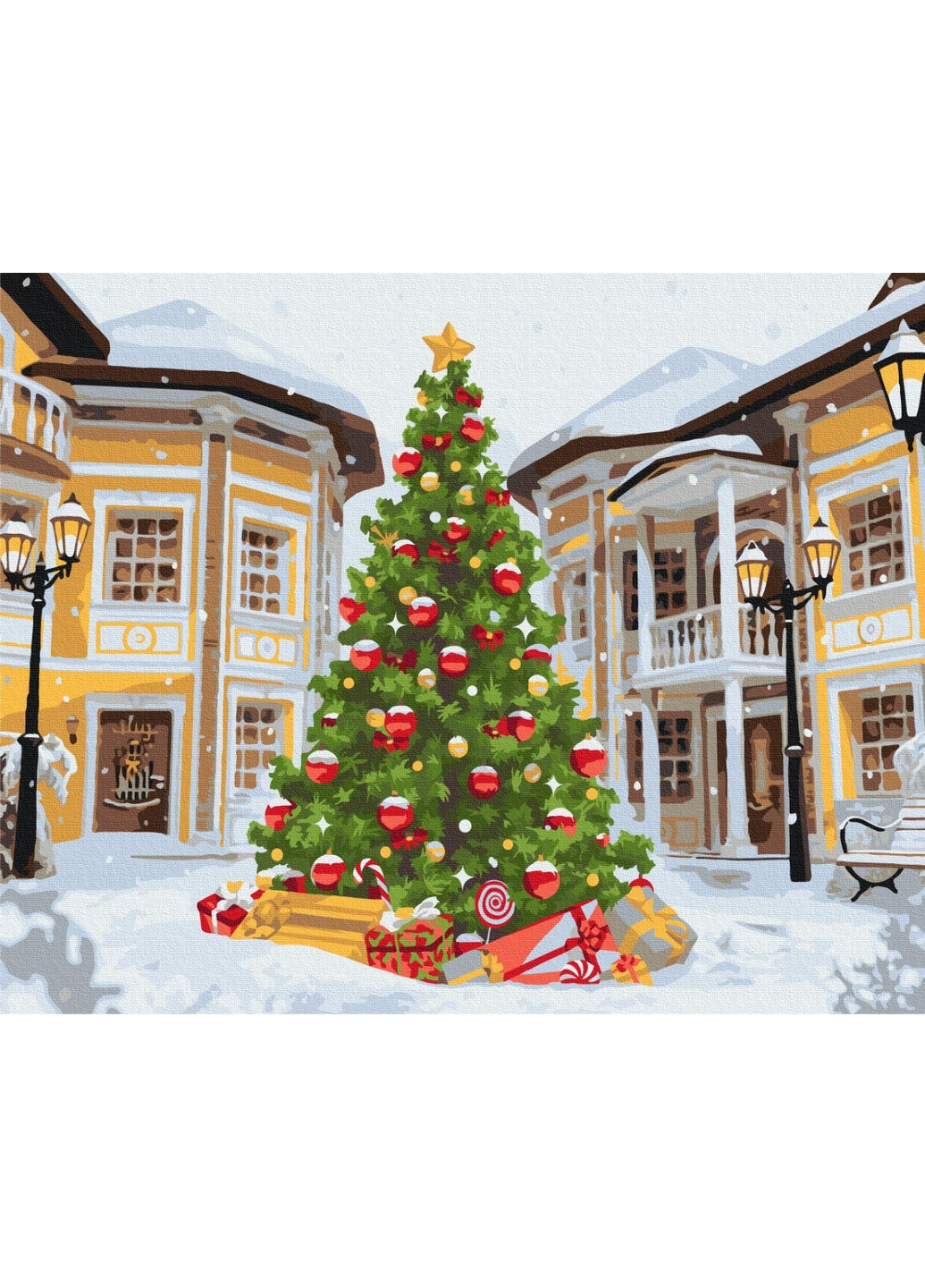 Картина по номерам Главная новогодняя красавица 40x50 см Brushme (277155846)