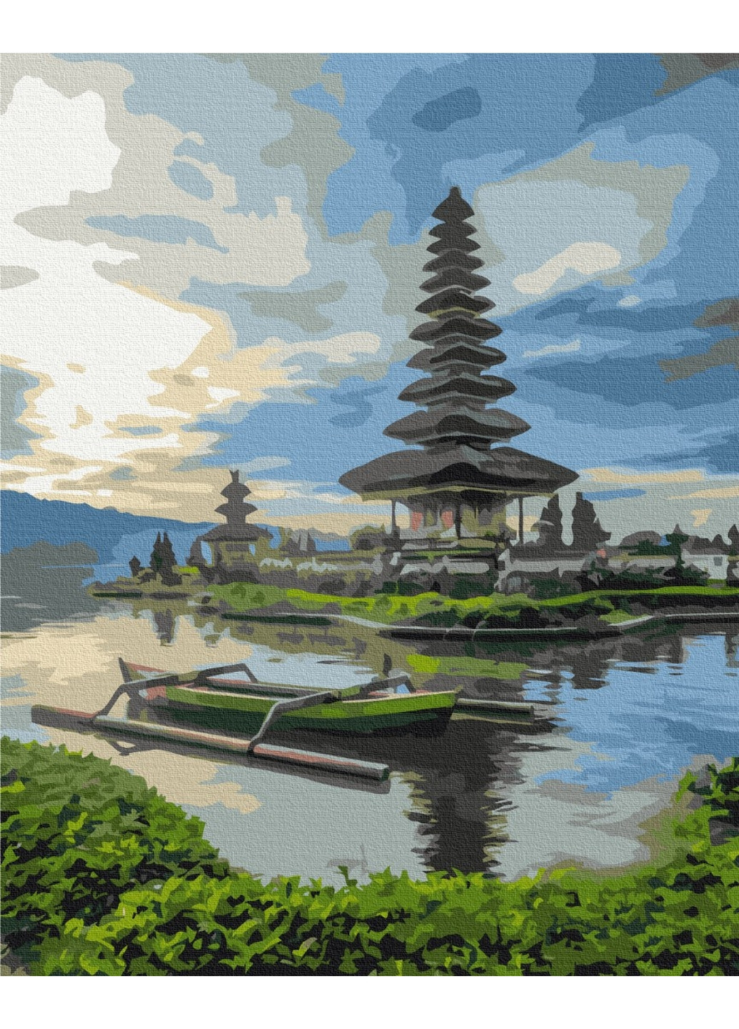 Картина по номерам Храм Улун Дану. Бали 40x50 см Brushme (277155669)