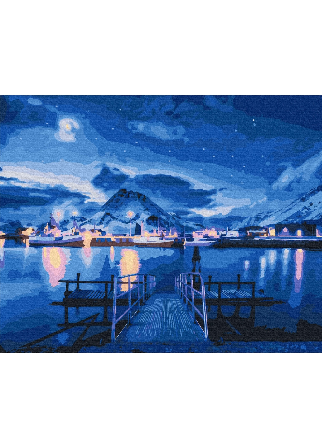 Картина за номерами "Відблиски полярного сяйва" 40x50 см Brushme (277154819)