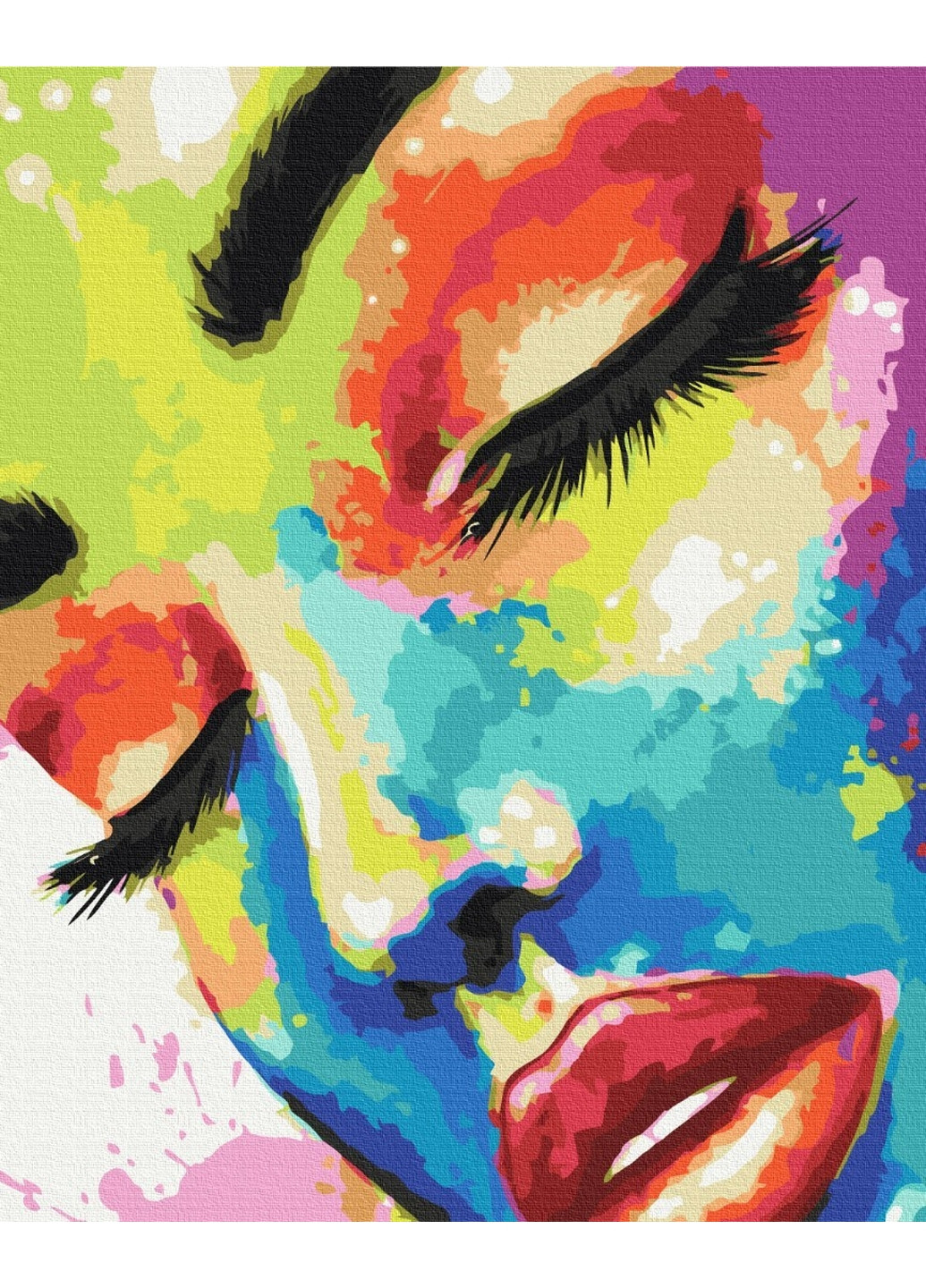 Картина по номерам Женщина в красках 40x50 см Brushme (277154849)