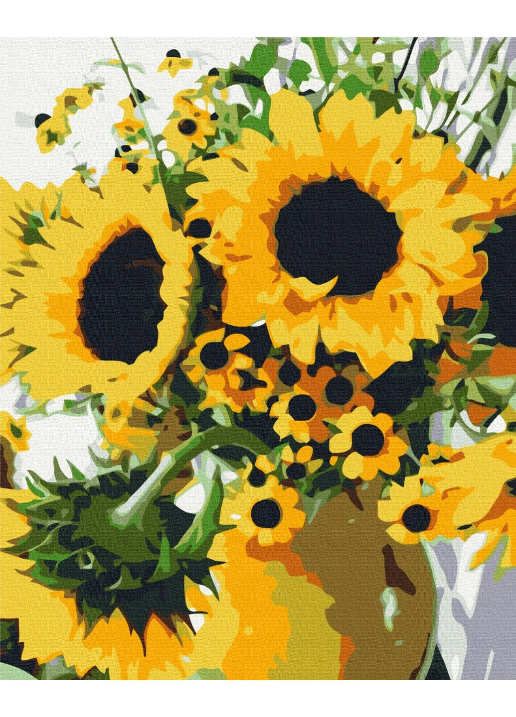 Картина за номерами "Букет соняшників" 40x50 см Brushme (277156521)
