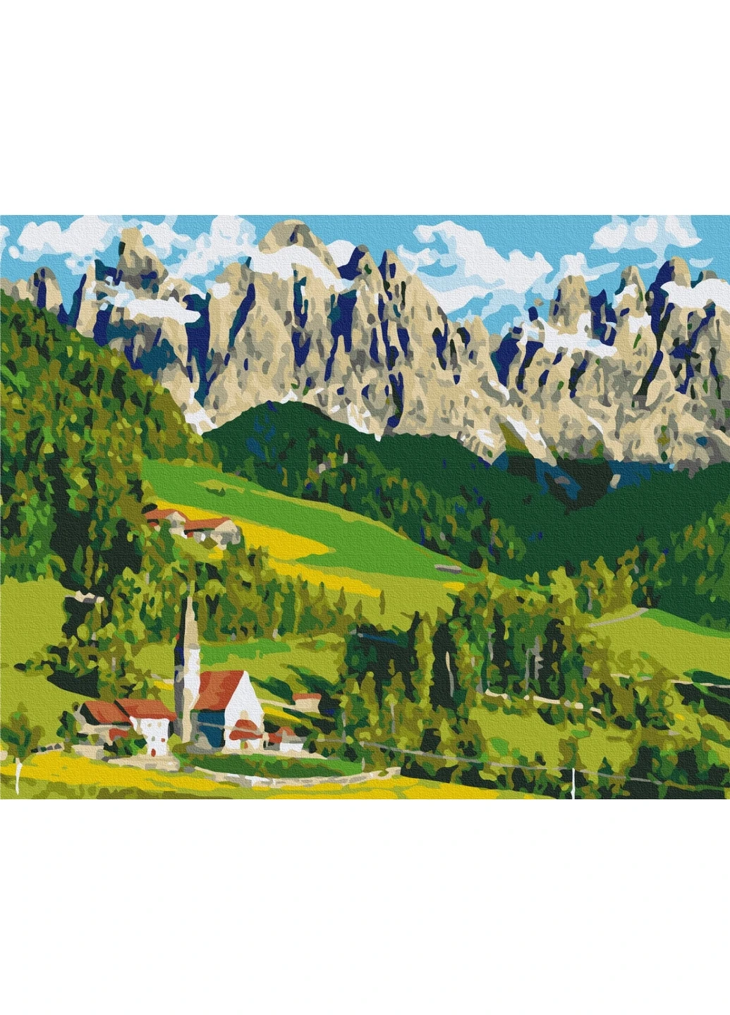 Картина за номерами "Будиночок в Альпах" 40x50 см Brushme (277154431)