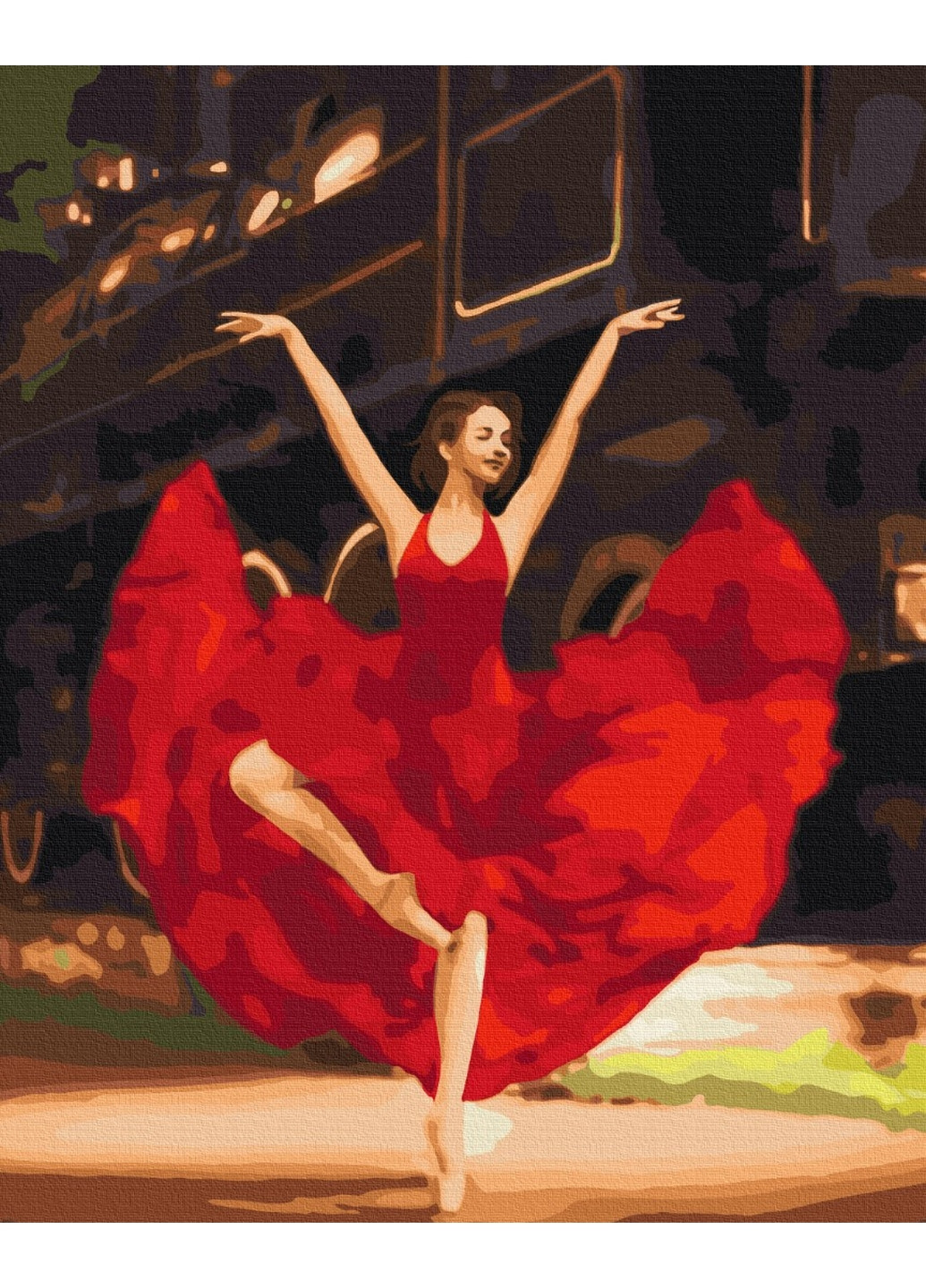 Картина по номерам Страстная балерина 40x50 см Brushme (277155835)