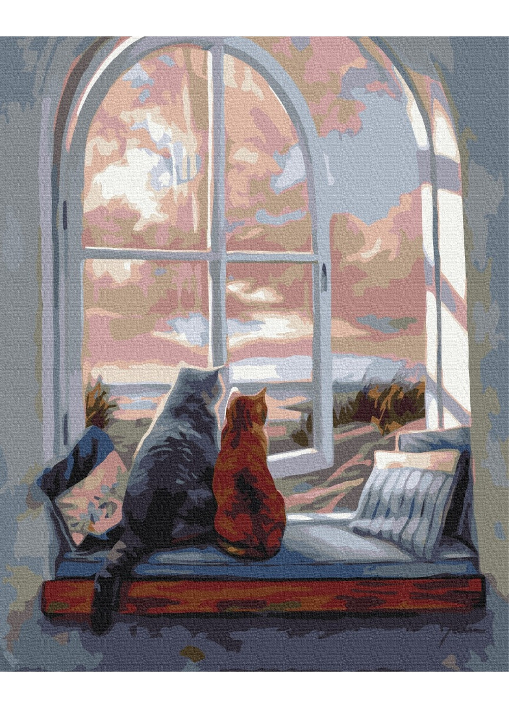 Картина по номерам Пейзаж для кошек 40x50 см Brushme (277156586)
