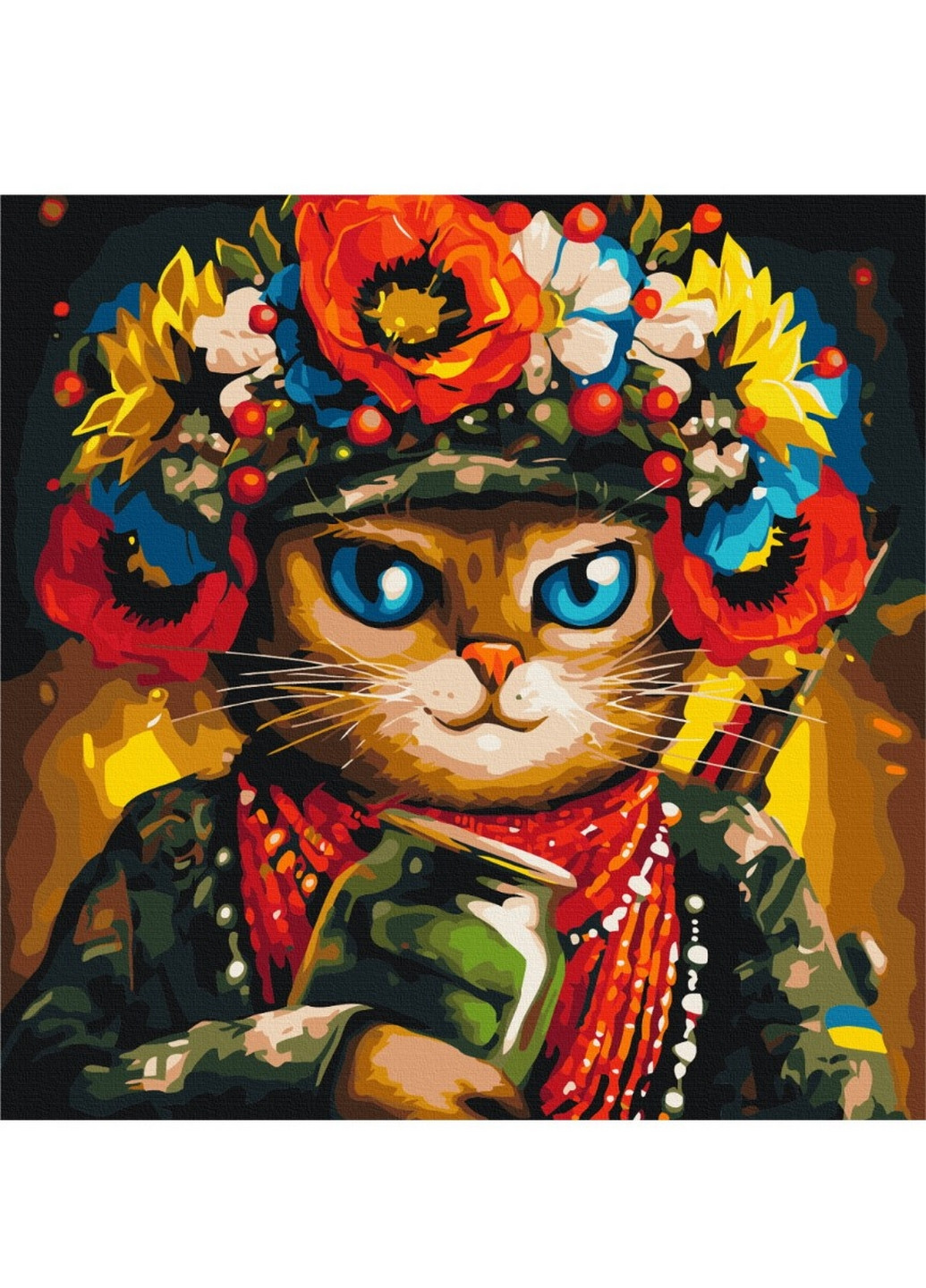 Картина за номерами "Кітка Захисниця ©Маріанна Пащук" 50х50 см Brushme (277156601)