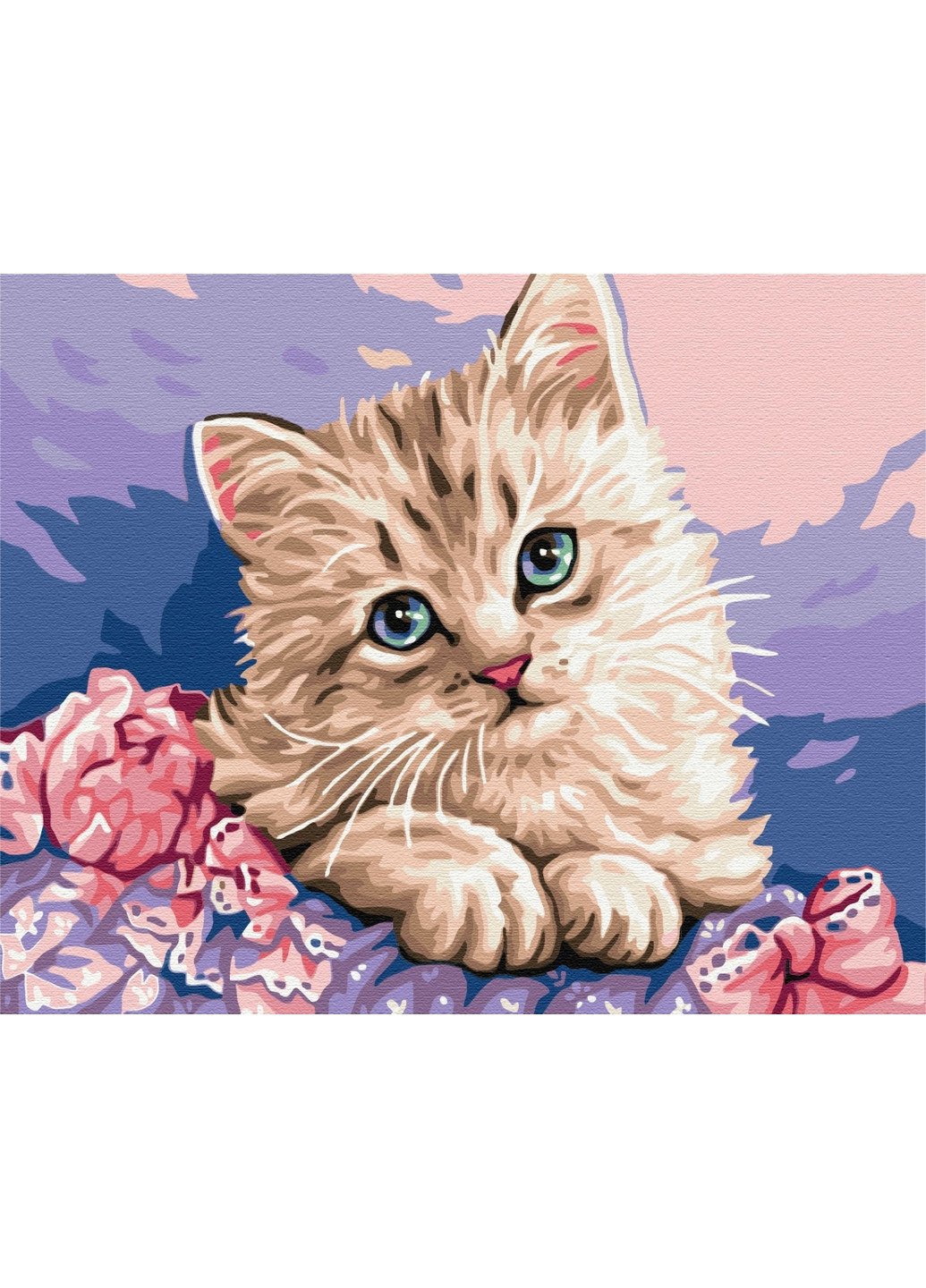 Картина по номерам Синеглазый котёнок 40x50 см Brushme (277155253)