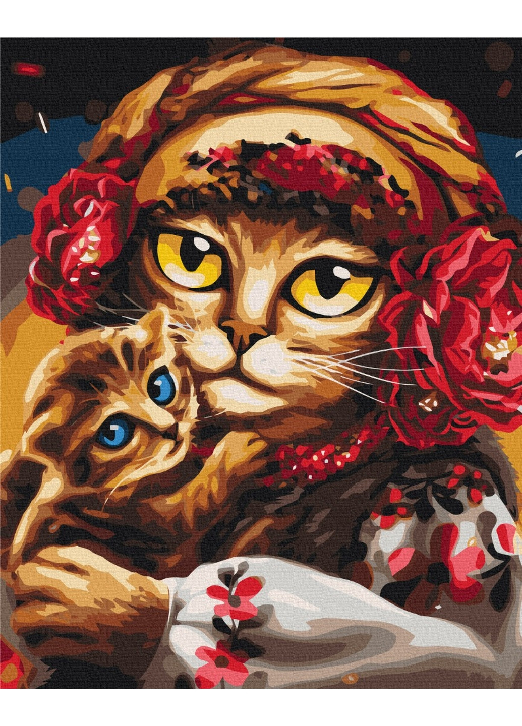 Картина по номерам Семья котиков ©Марианна Пащук 40x50 см Brushme (277155393)