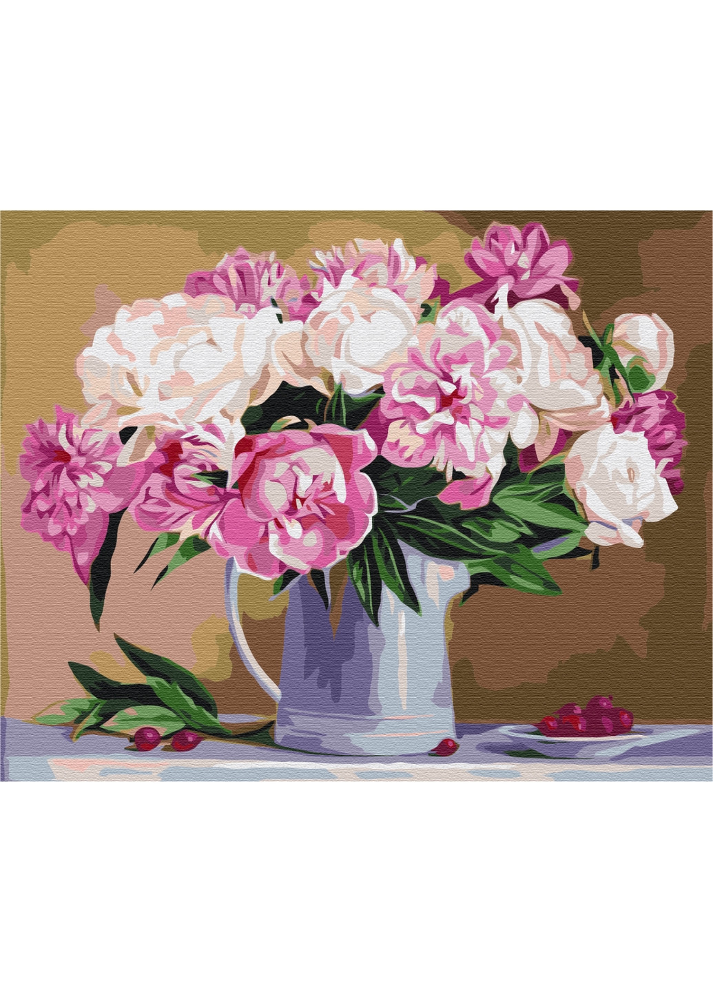 Картина по номерам Натюрморт из пионов 40x50 см Brushme (277155282)