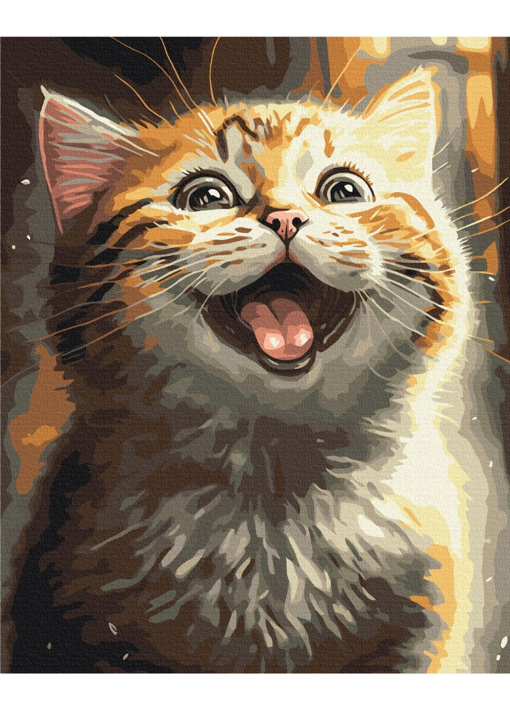 Картина по номерам Натхненний котик © Марианна Пащук 40x50 см Brushme (277155008)