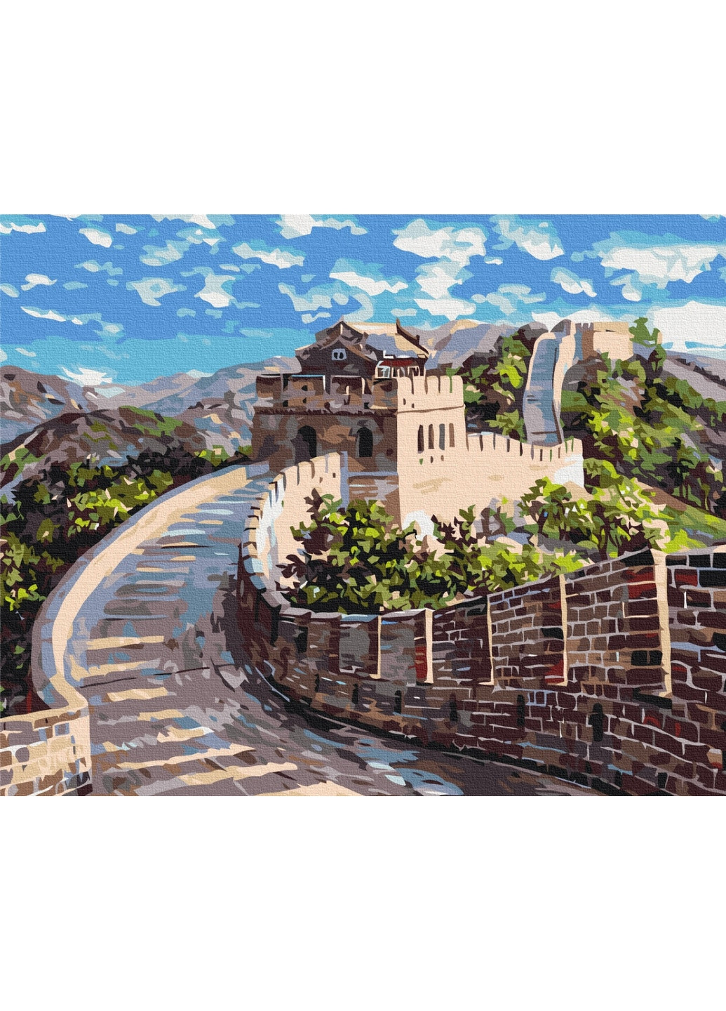Картина за номерами "Велика китайська стіна" 40x50 см Brushme (277155668)