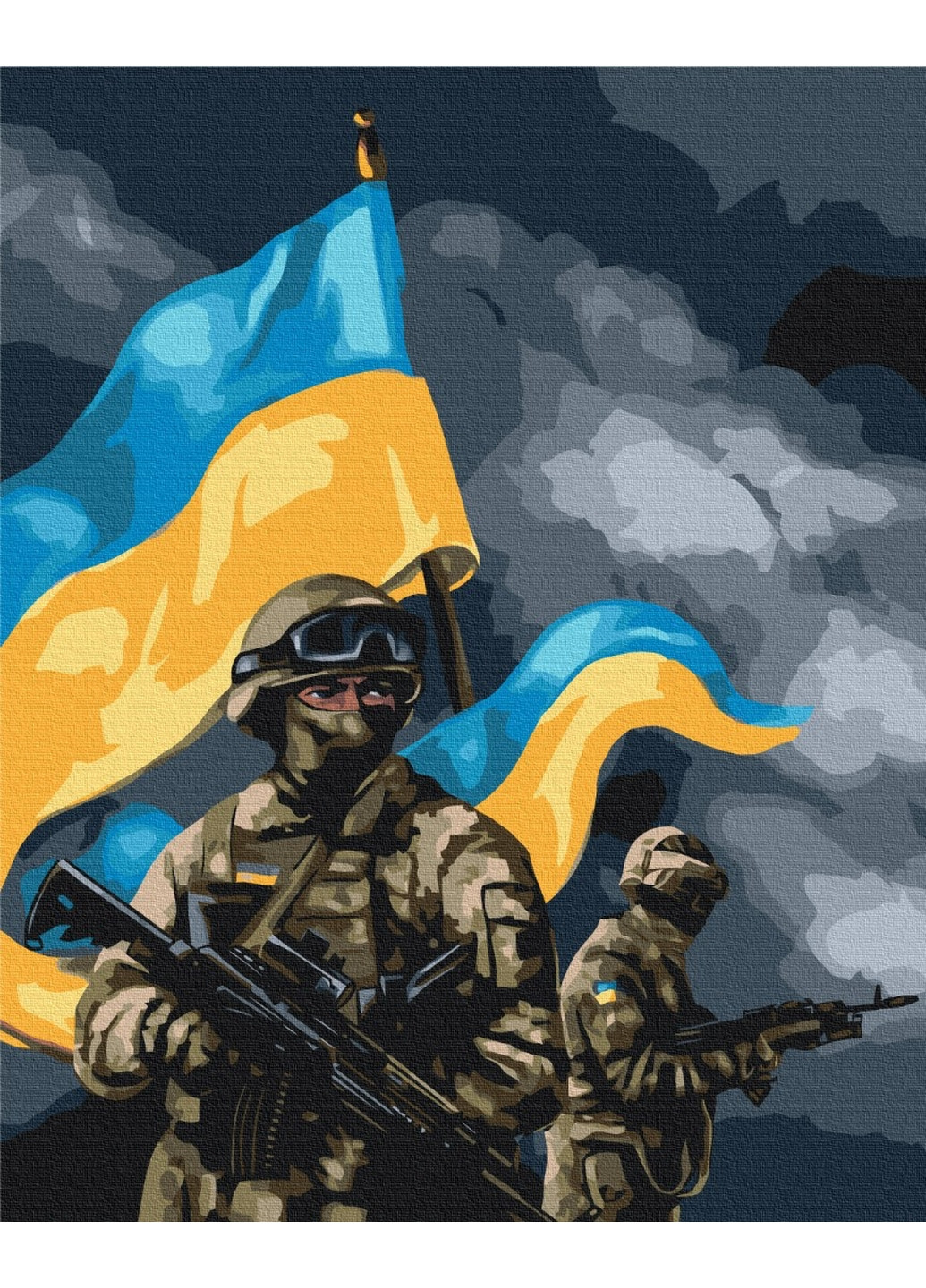 Картина за номерами "ЗСУ © Ольга Бочулінська" 40x50 см Brushme (277155097)