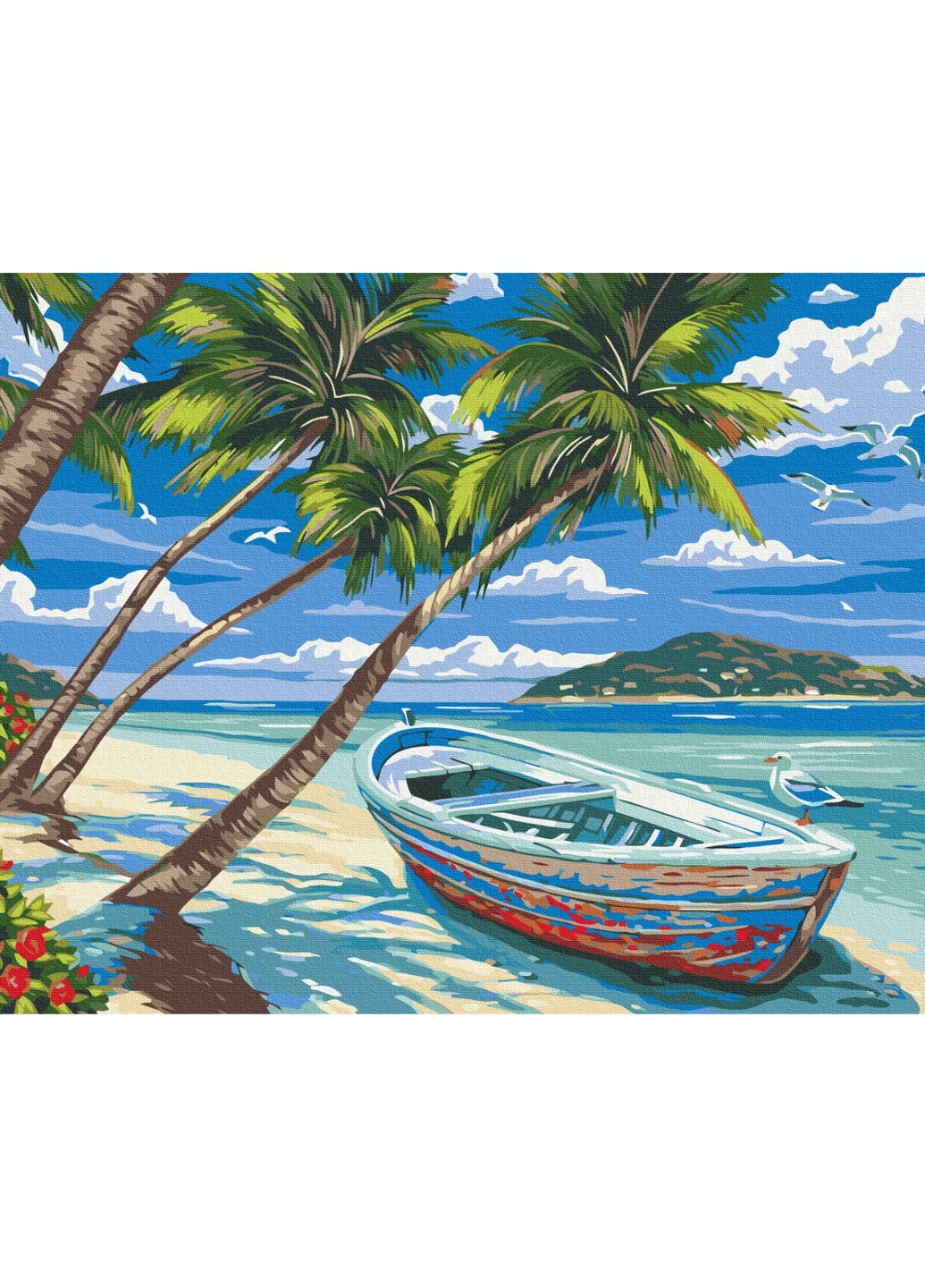 Картина за номерами "Райський острів" 40x50 см Brushme (277155445)