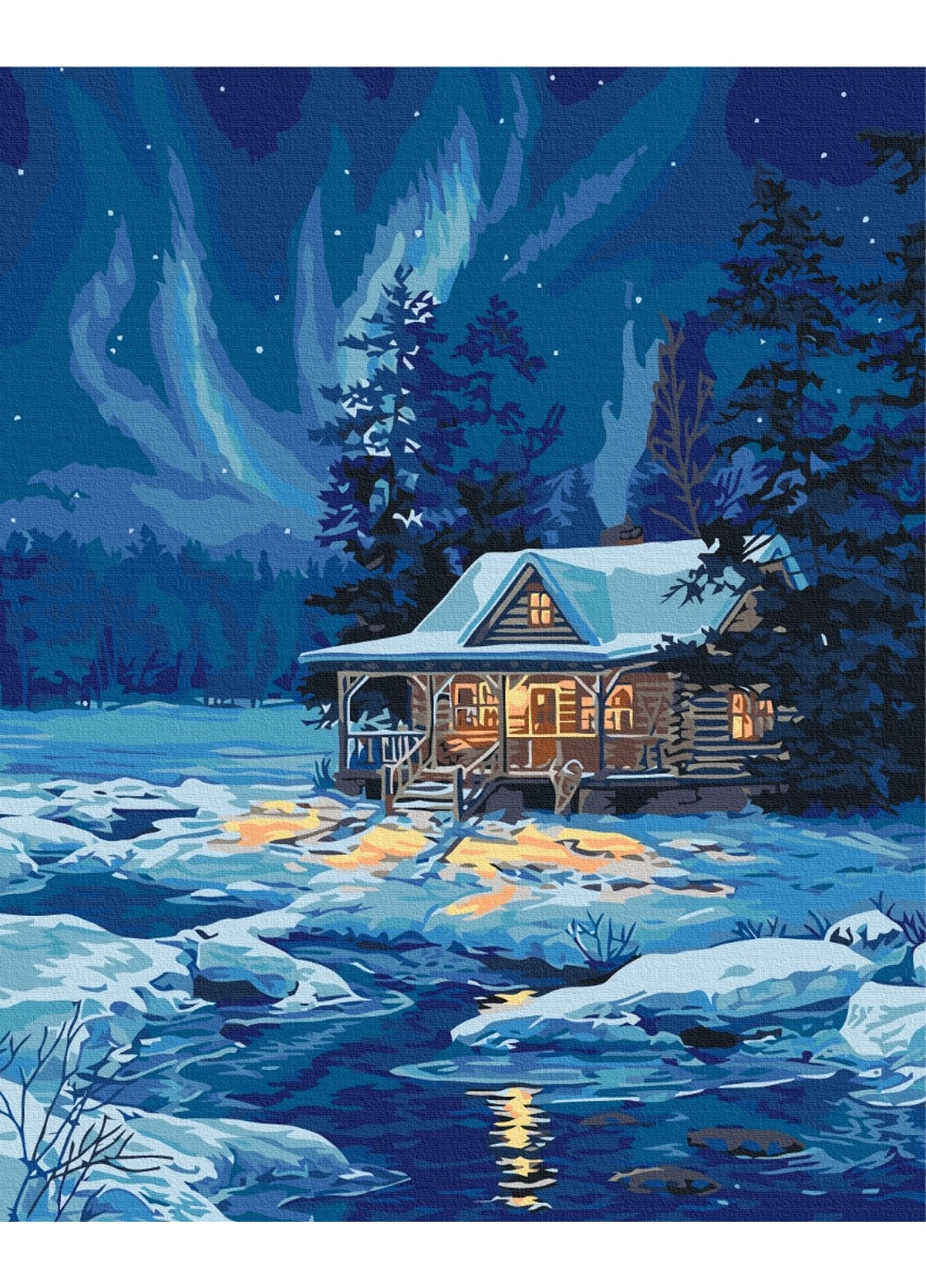 Картина за номерами "Полярне сяйво" 40x50 см Brushme (277154856)