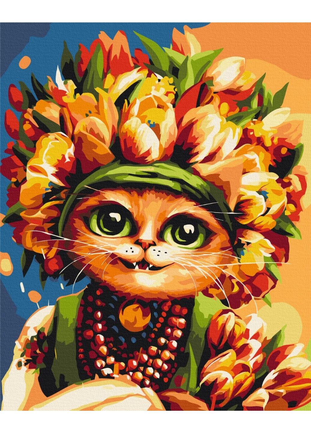 Картина за номерами "Весняна киса ©Маріанна Пащук" 40x50 см Brushme (277155871)