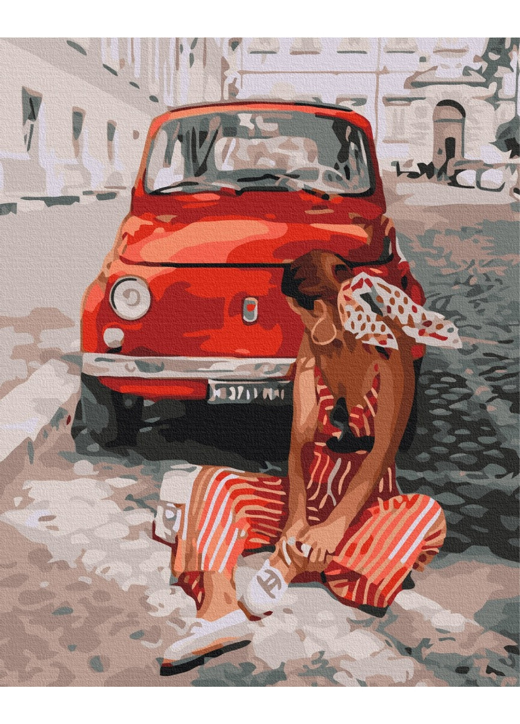 Картина по номерам Лето в красном 40x50 см Brushme (277154846)