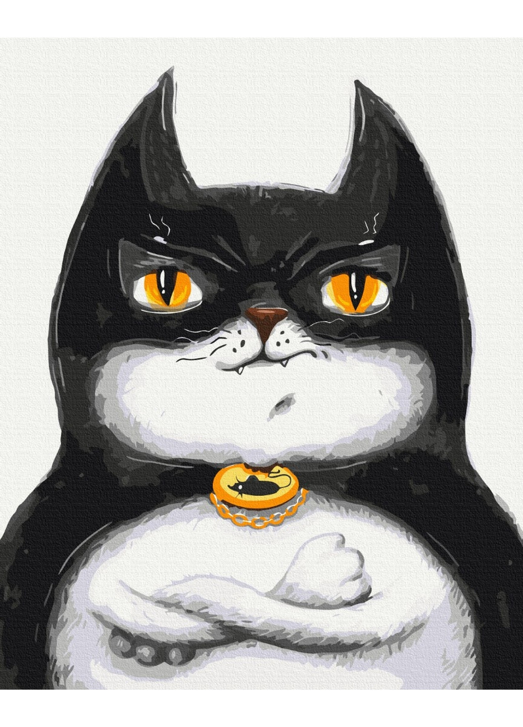 Картина по номерам Котик Бетмэн ©Марианна Пащук 40x50 см Brushme (277155674)