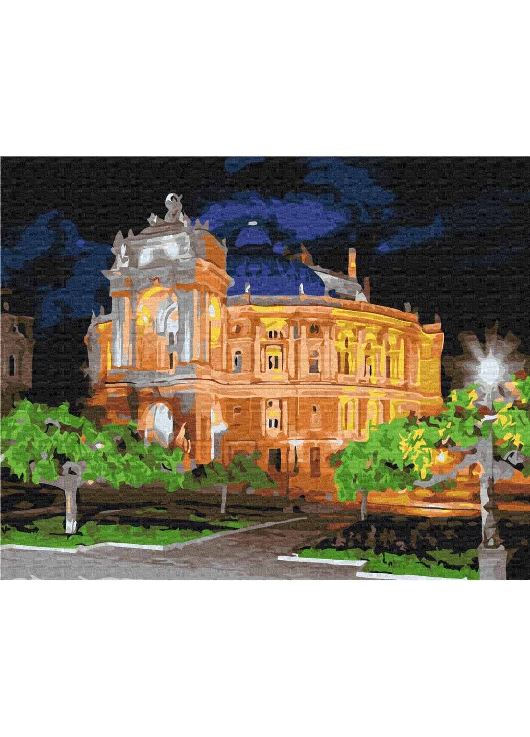 Картина за номерами "Нічний театр" 40x50 см Brushme (277155983)