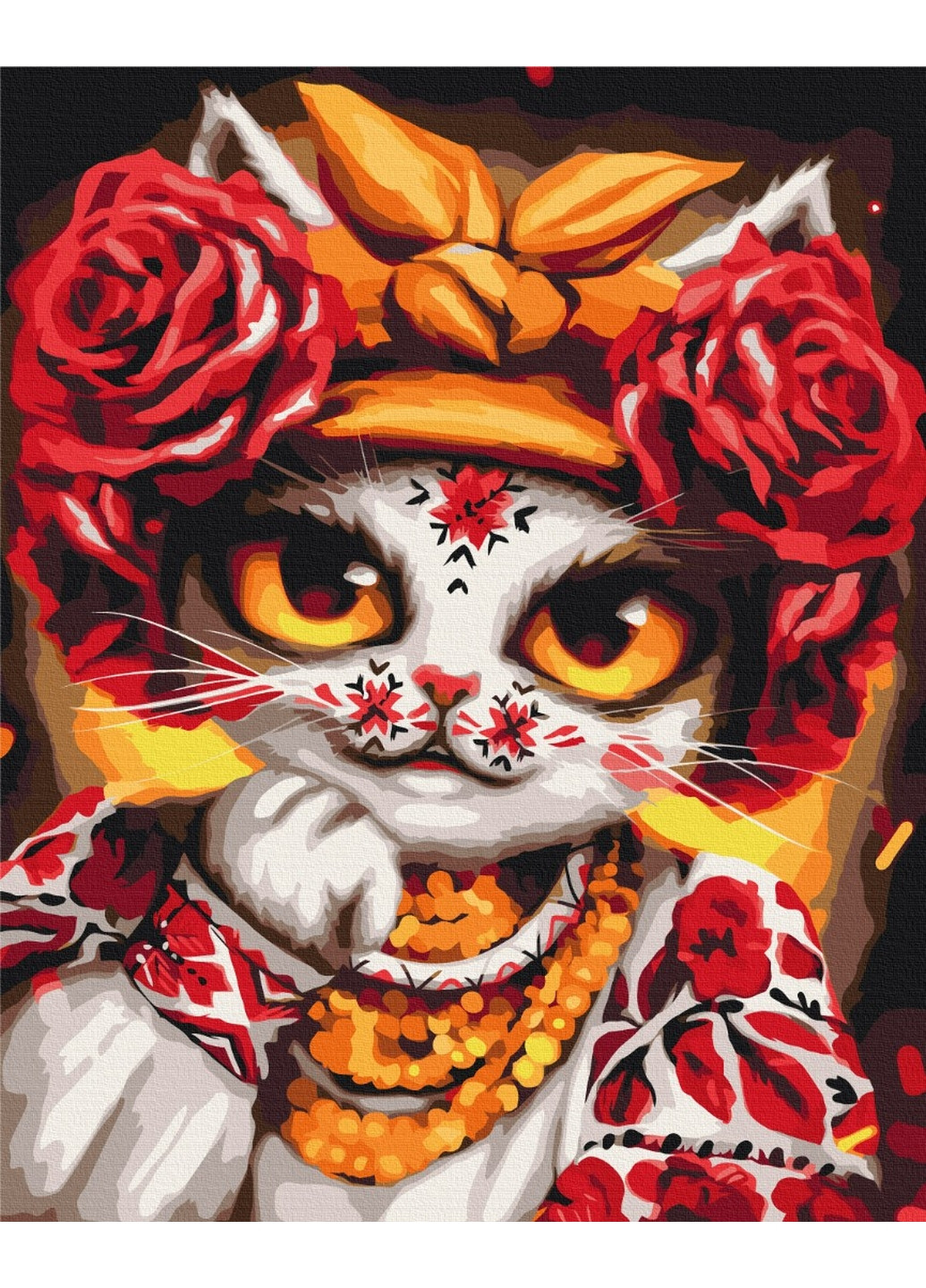 Картина по номерам Кошка роза ©Марианна Пащук 40x50 см Brushme (277154492)