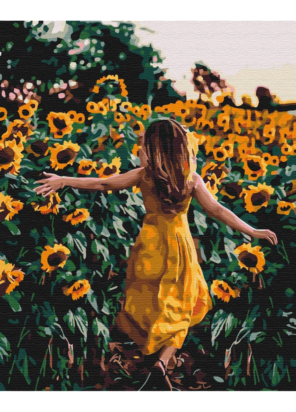 Картина по номерам Прогулка в подсолнухах 40x50 см Brushme (277154842)