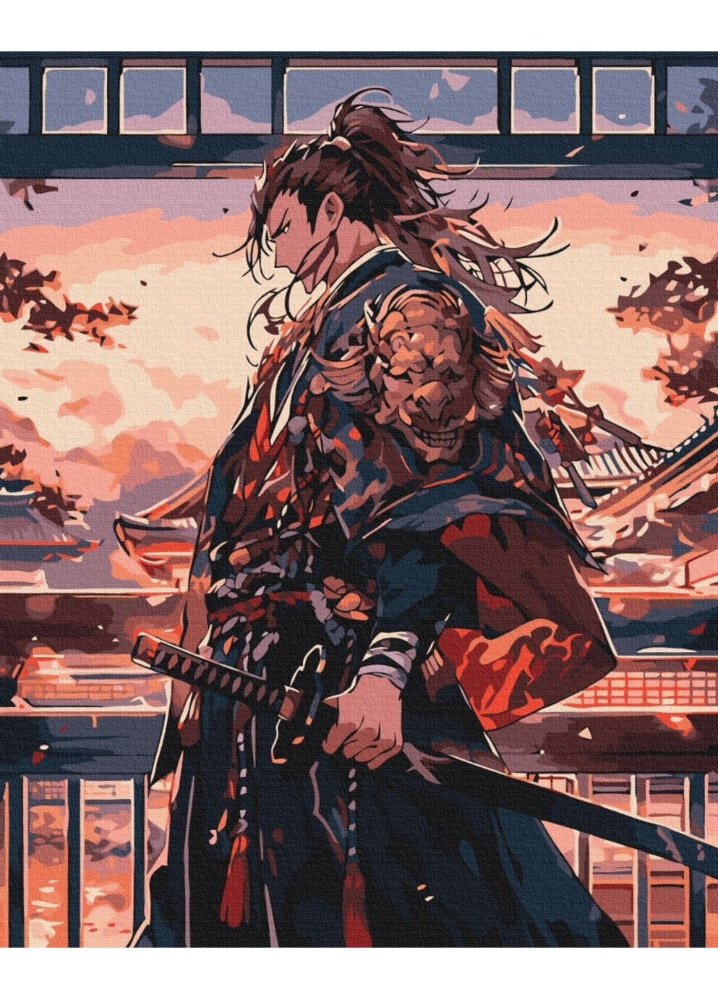 Картина за номерами "Самурай" 40x50 см Brushme (277155065)