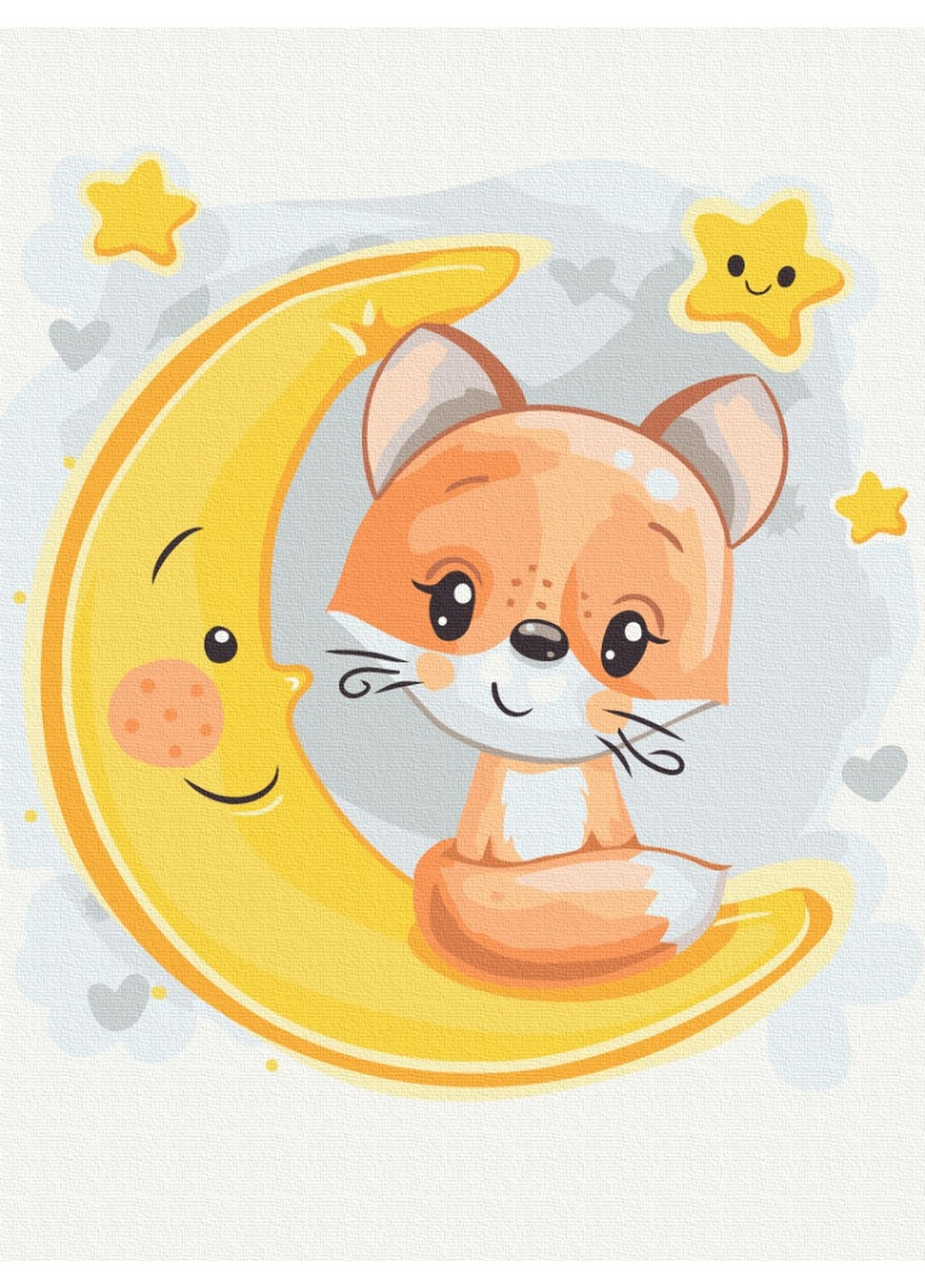 Картина по номерам Лисичка на мисяци 30х40 см Brushme (277155577)