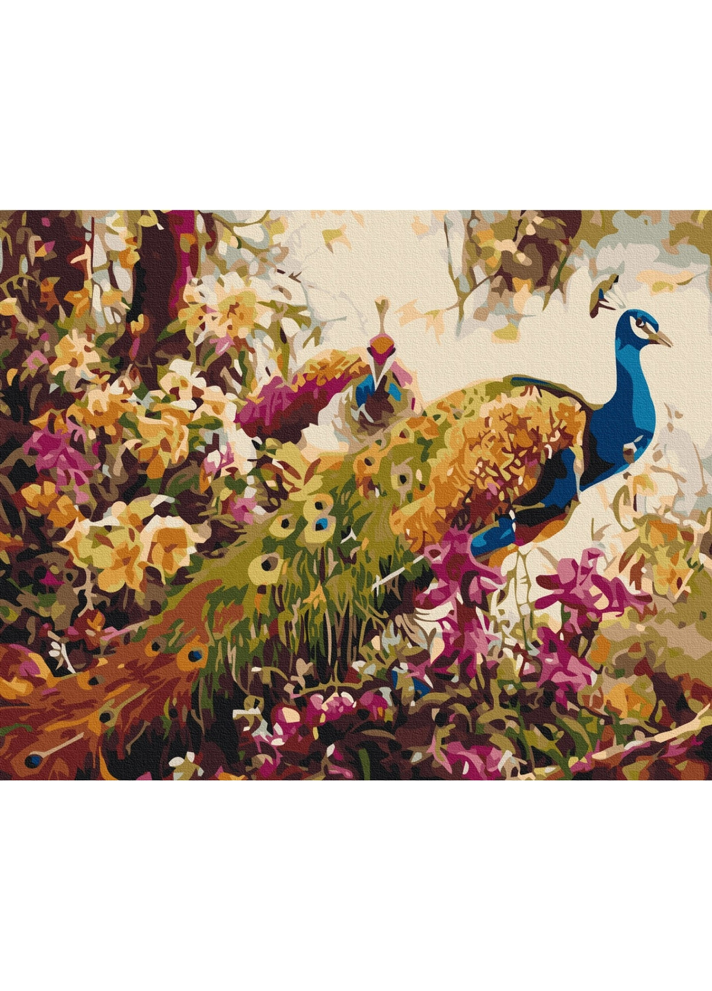 Картина за номерами "Квітучі павичі" 40x50 см Brushme (277154987)