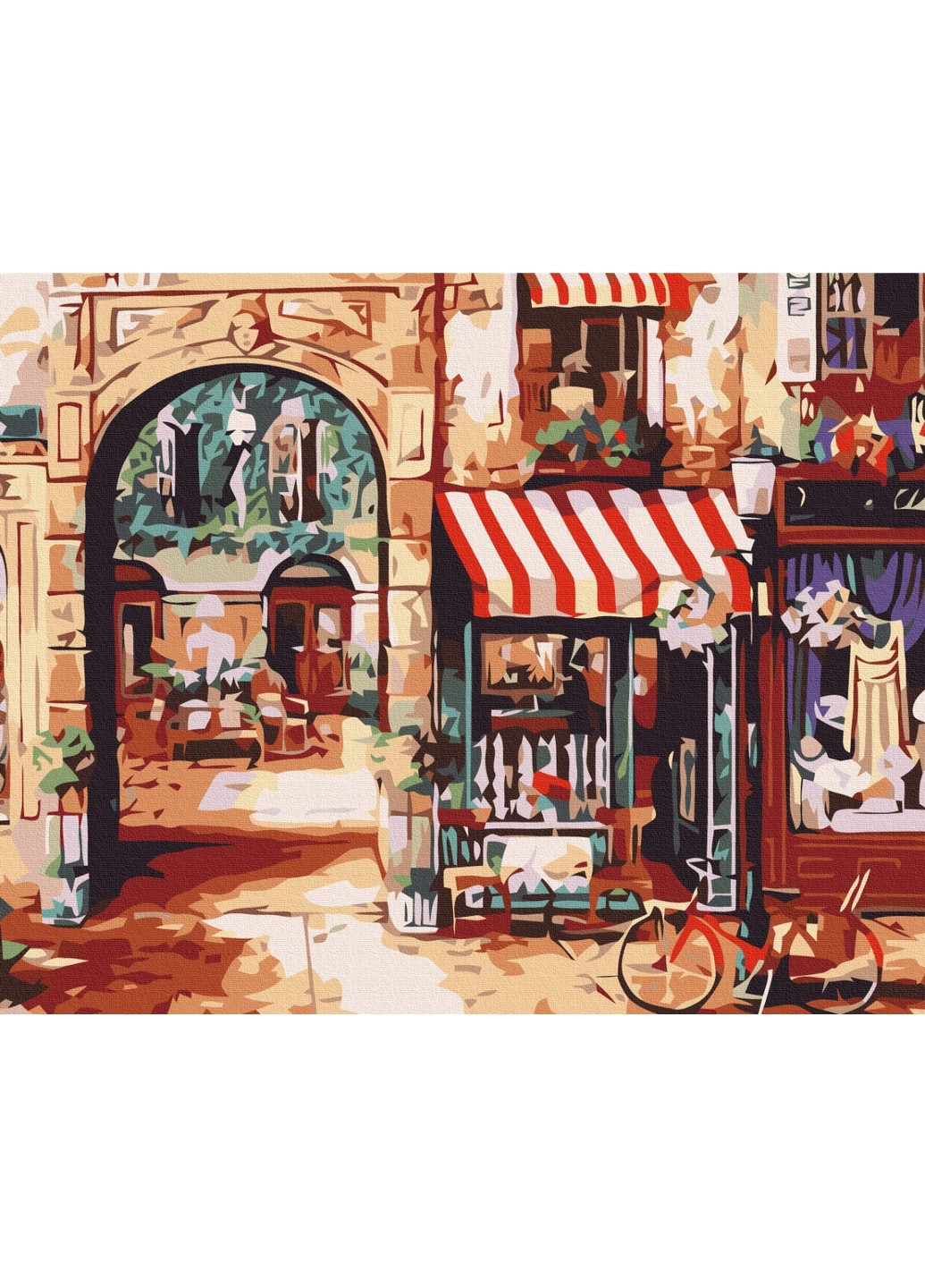 Картина за номерами "Паризька вуличка" 40x50 см Brushme (277155870)