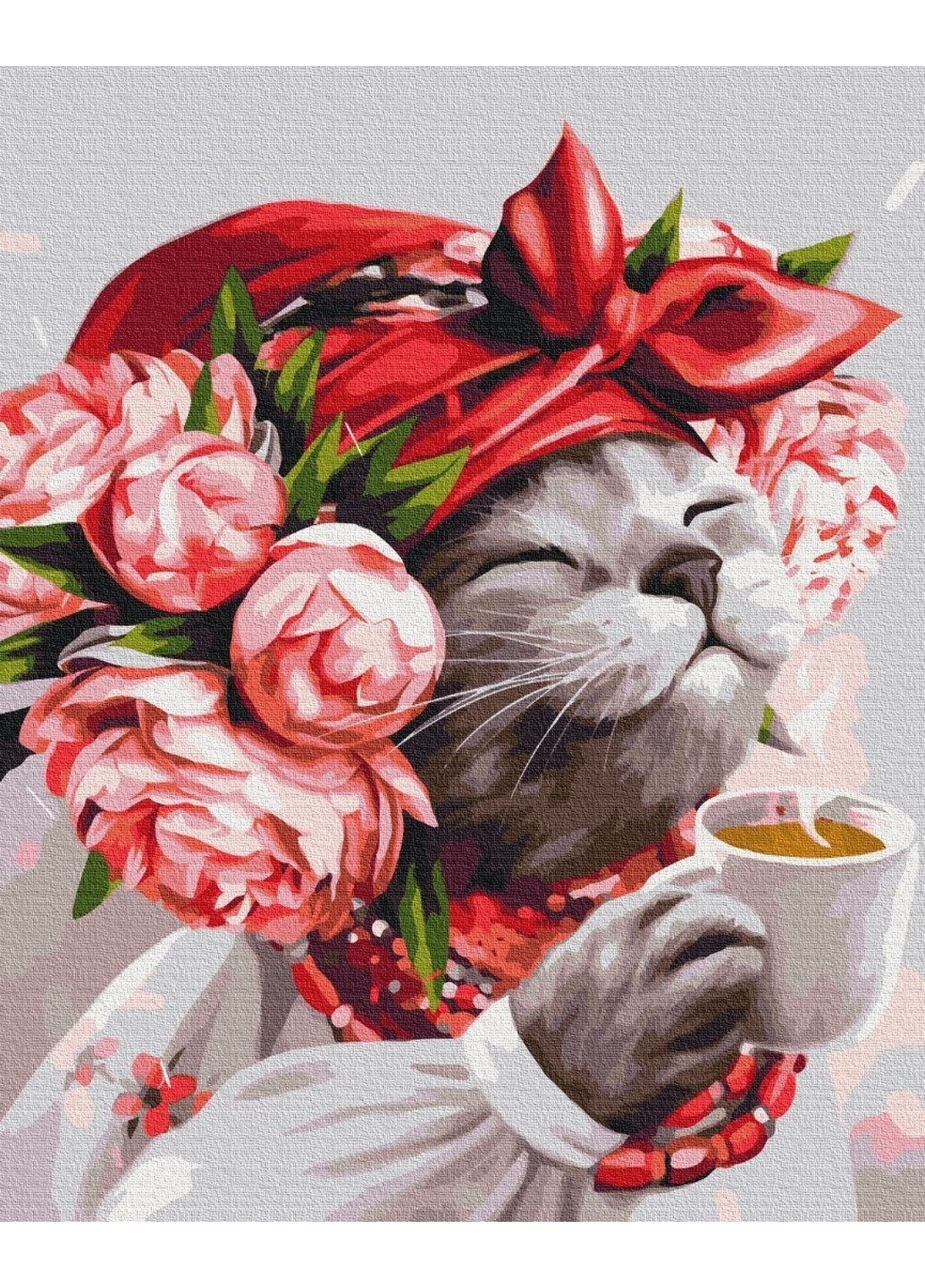 Картина за номерами "Кішка господиня ©Маріанна Пащук" 40x50 см Brushme (277156490)