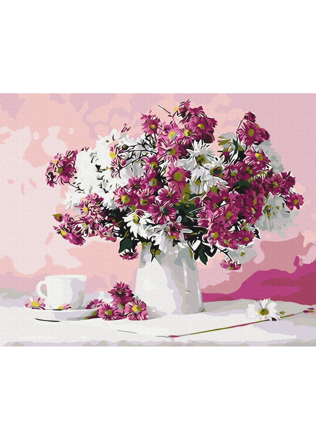 Картина за номерами "Натюрморт у рожевих тонах" 40x50 см Brushme (277154967)