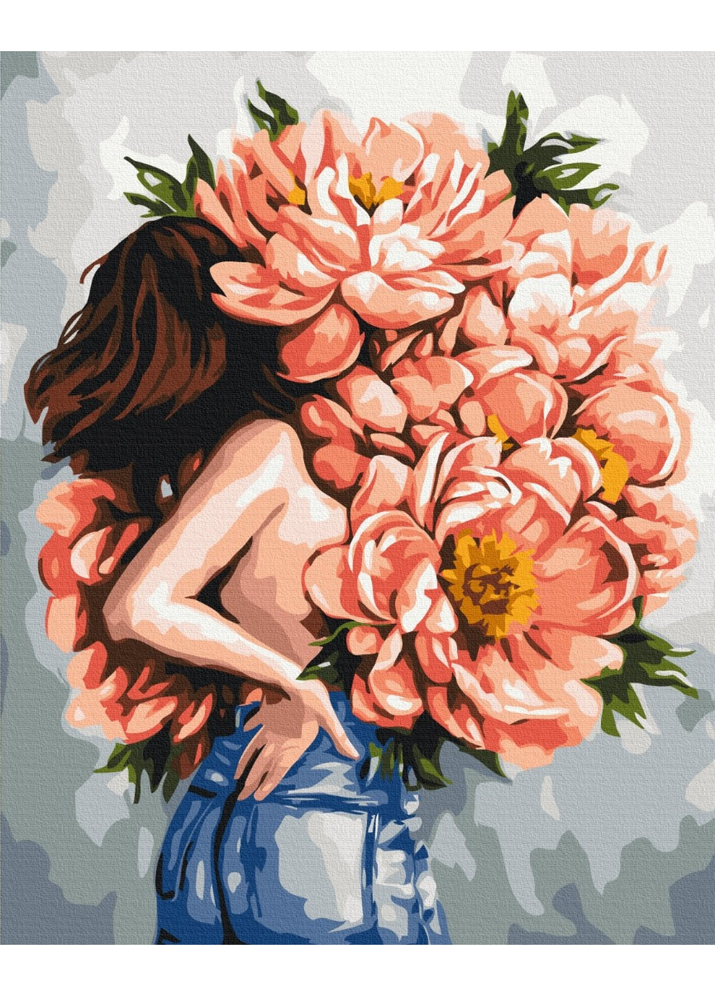 Картина по номерам Пионы женственности @Дарья Михайлишина 40x50 см Brushme (277154955)