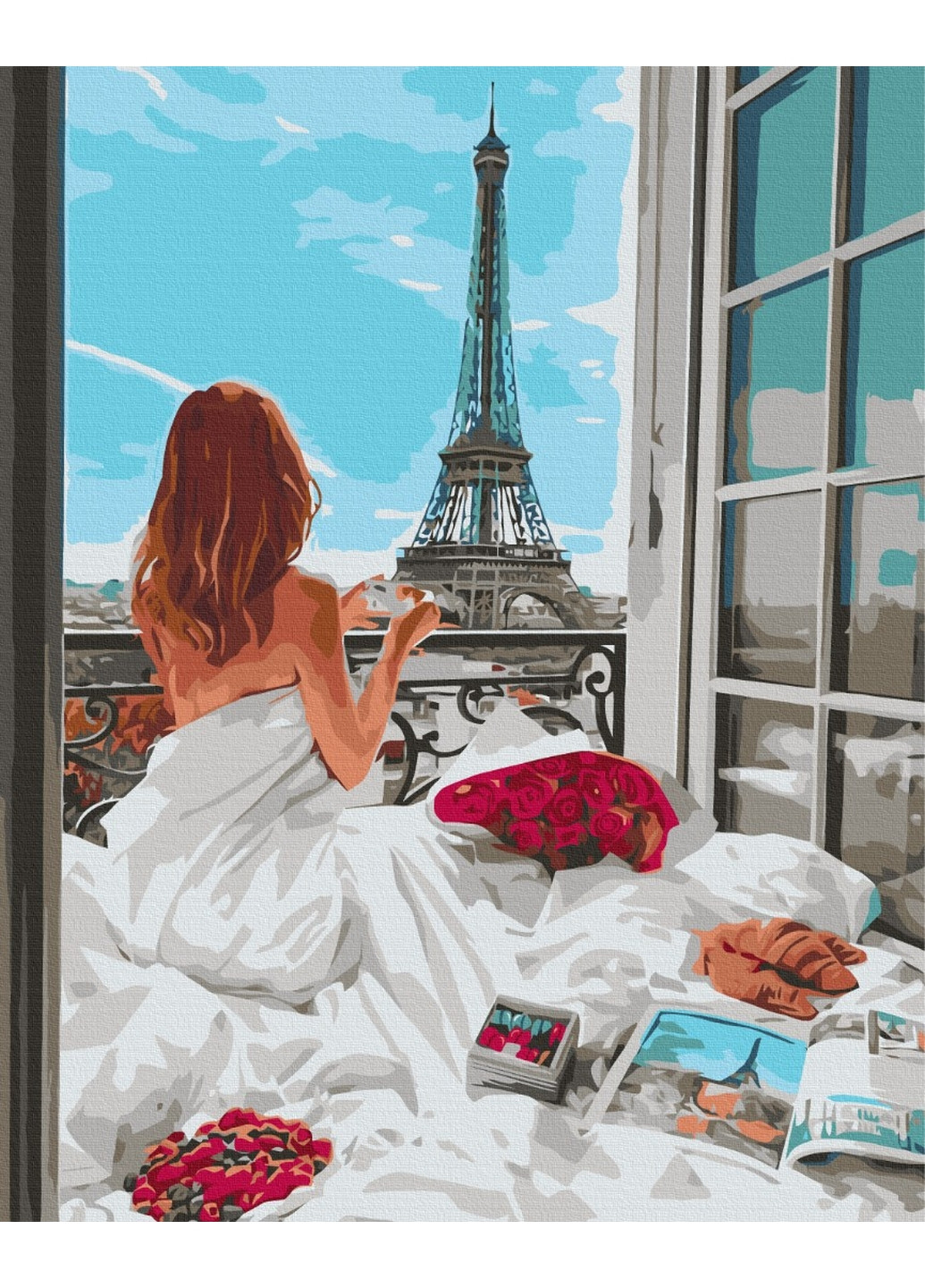 Картина по номерам Парижское утро 40x50 см Brushme (277155833)
