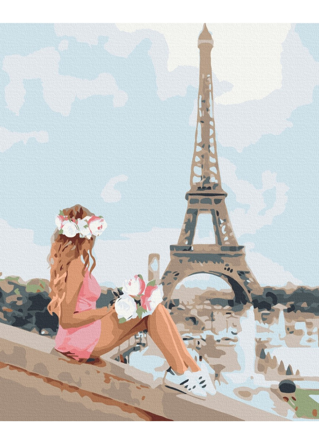 Картина за номерами "Влітку в Парижі" 40x50 см Brushme (277155897)
