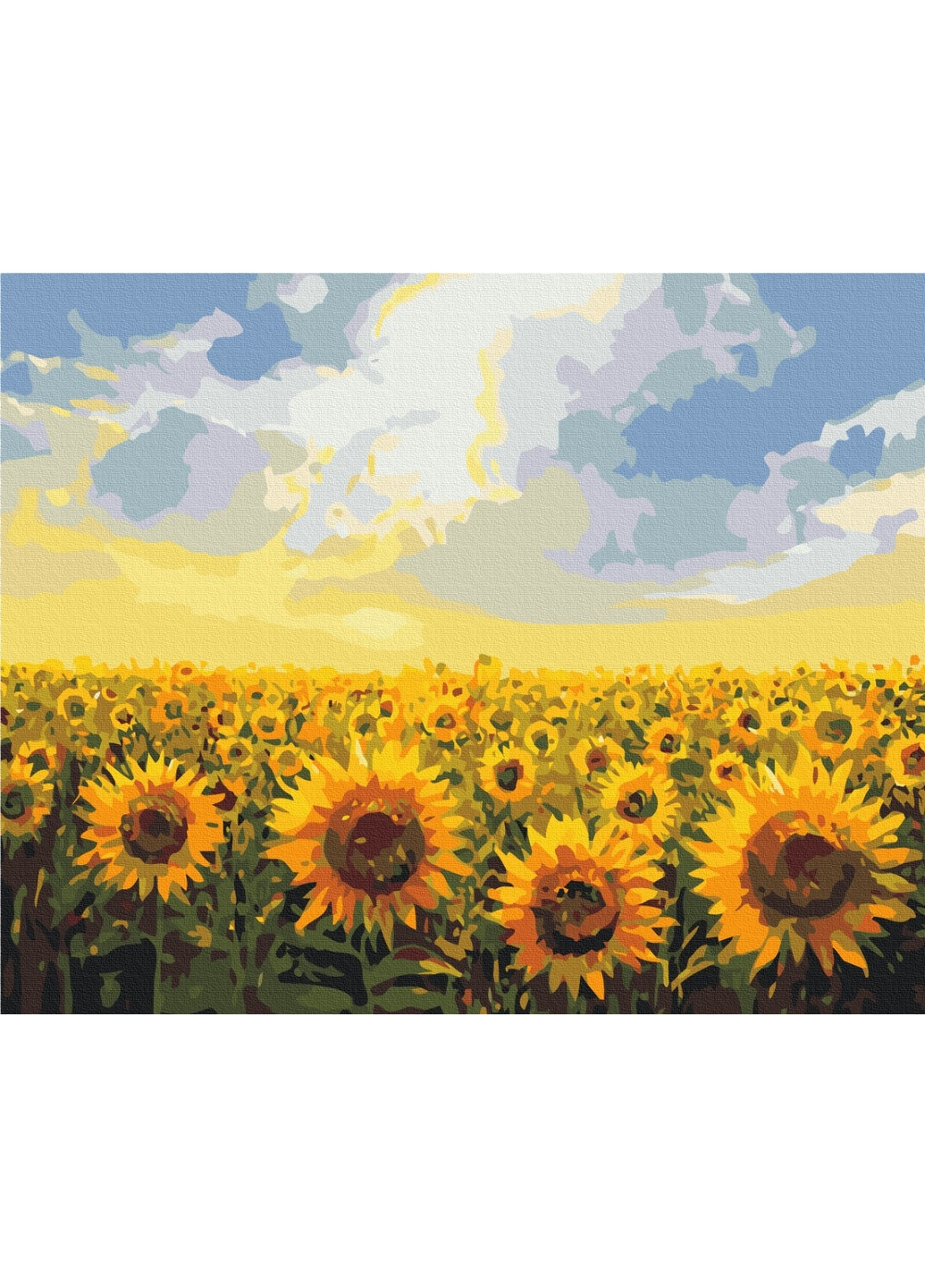 Картина за номерами "Поле соняшників" 40x50 см Brushme (277155799)