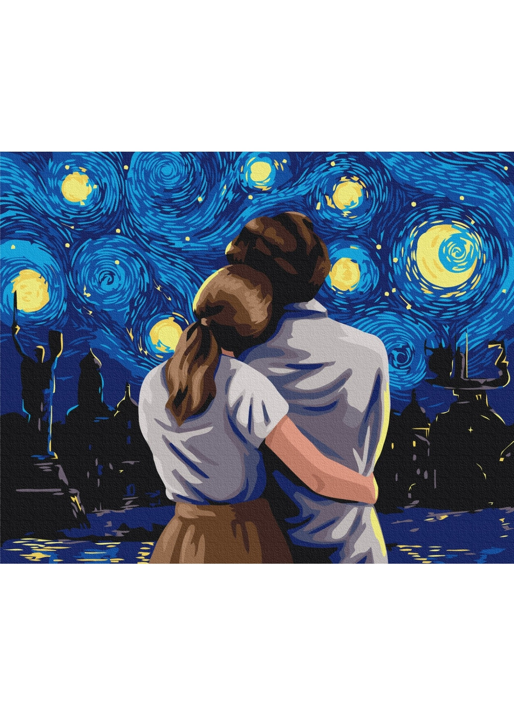 Картина по номерам Взгляд в киевскую ночь @Полина Скурихина 40x50 см Brushme (277155567)