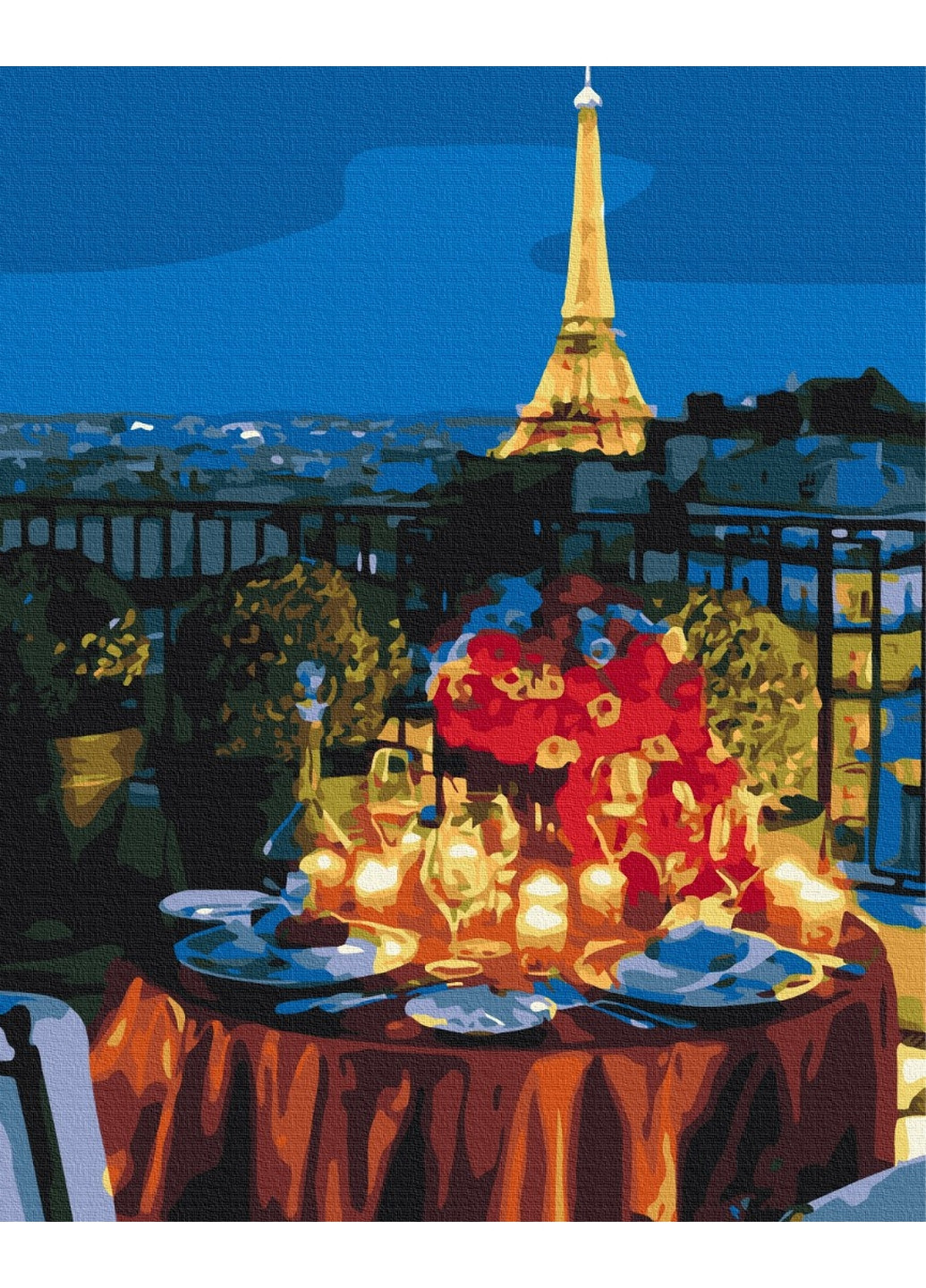 Картина за номерами "Побачення у Парижі" 40x50 см Brushme (277155773)