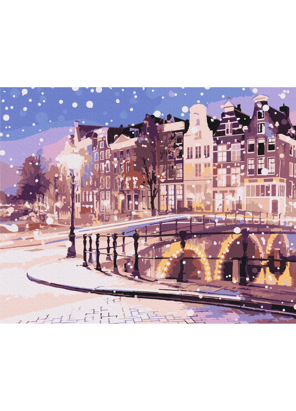 Картина по номерам Сказка зимнего Амстердама 40x50 см Brushme (277155831)