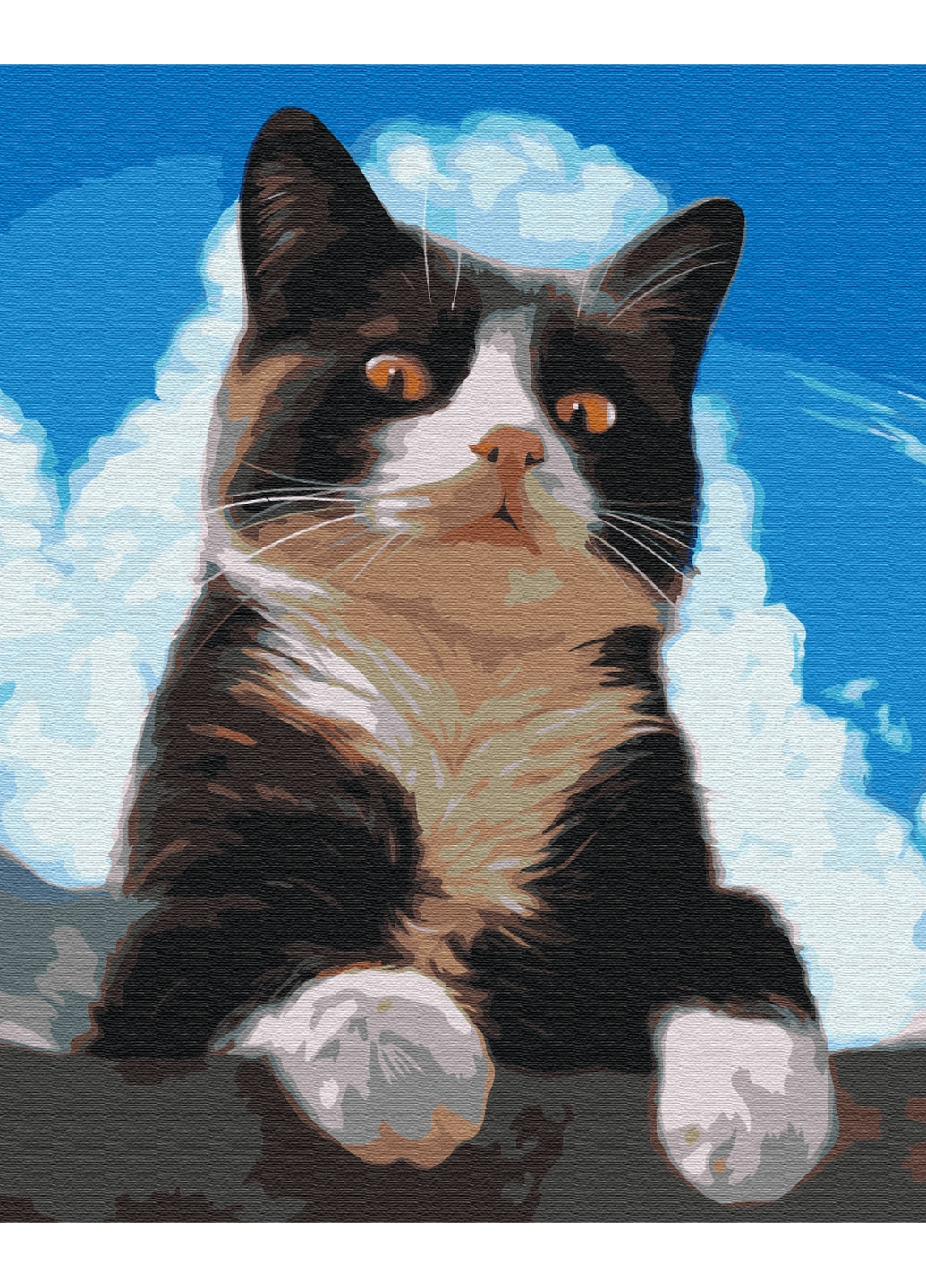 Картина по номерам Любознательный котик 40x50 см Brushme (277155735)