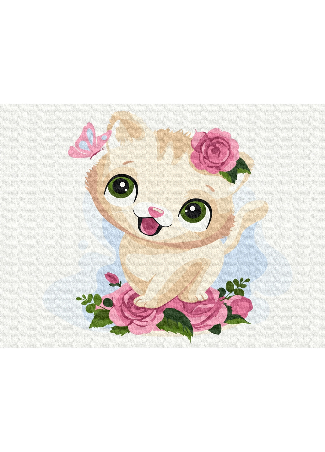 Картина по номерам Игривый котенок 30х40 см Brushme (277155423)