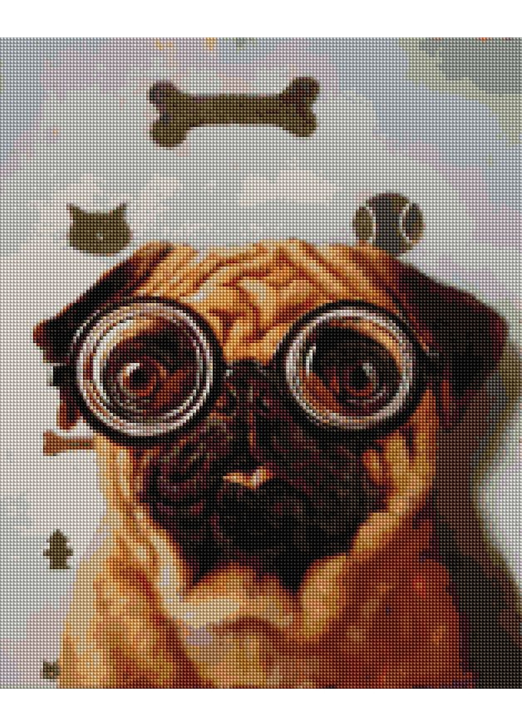 Алмазная мозаика Перевирка зору собачки ©Lucia Heffernan 40x50 см Brushme (277155902)